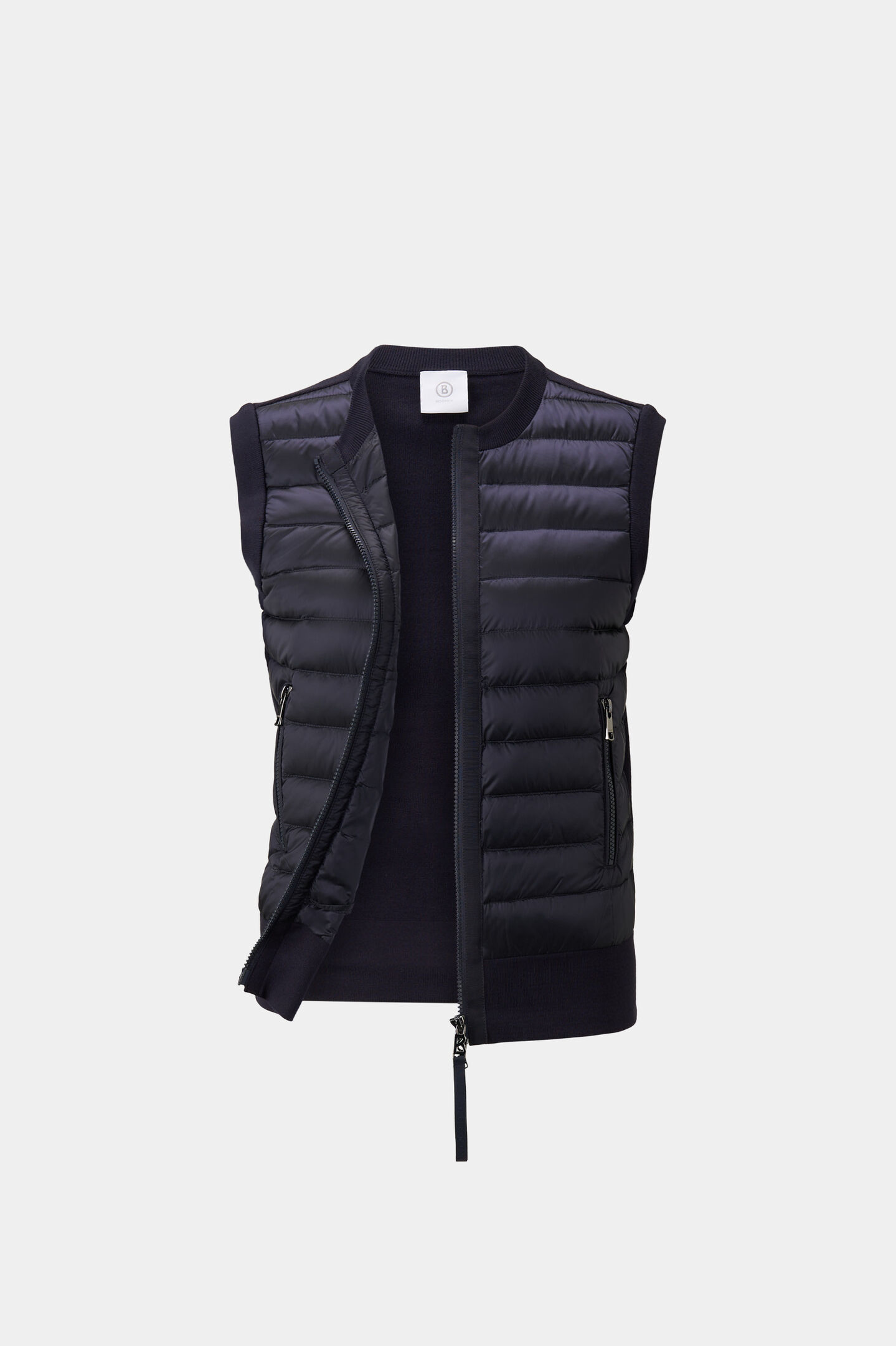 Zira hybrid knitted waistcoat Navy blue