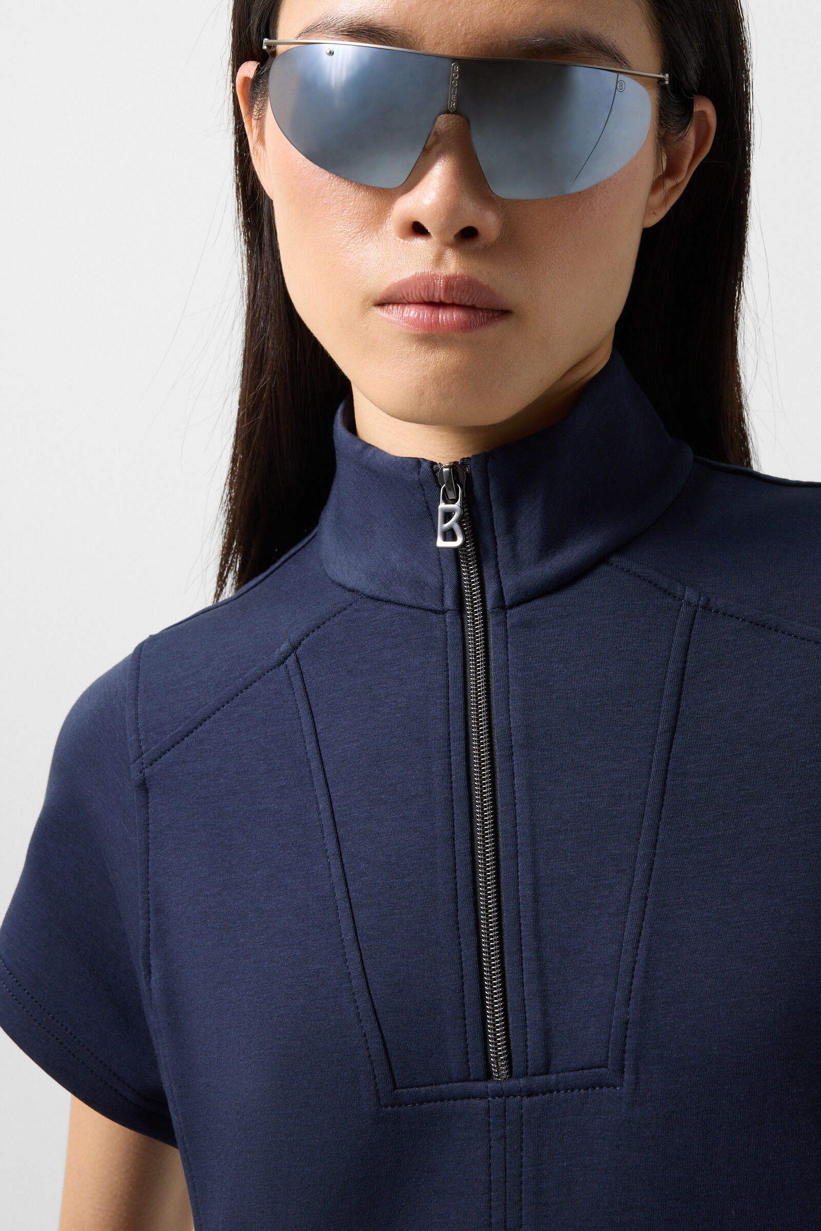 Coleen jersey dress Navy blue