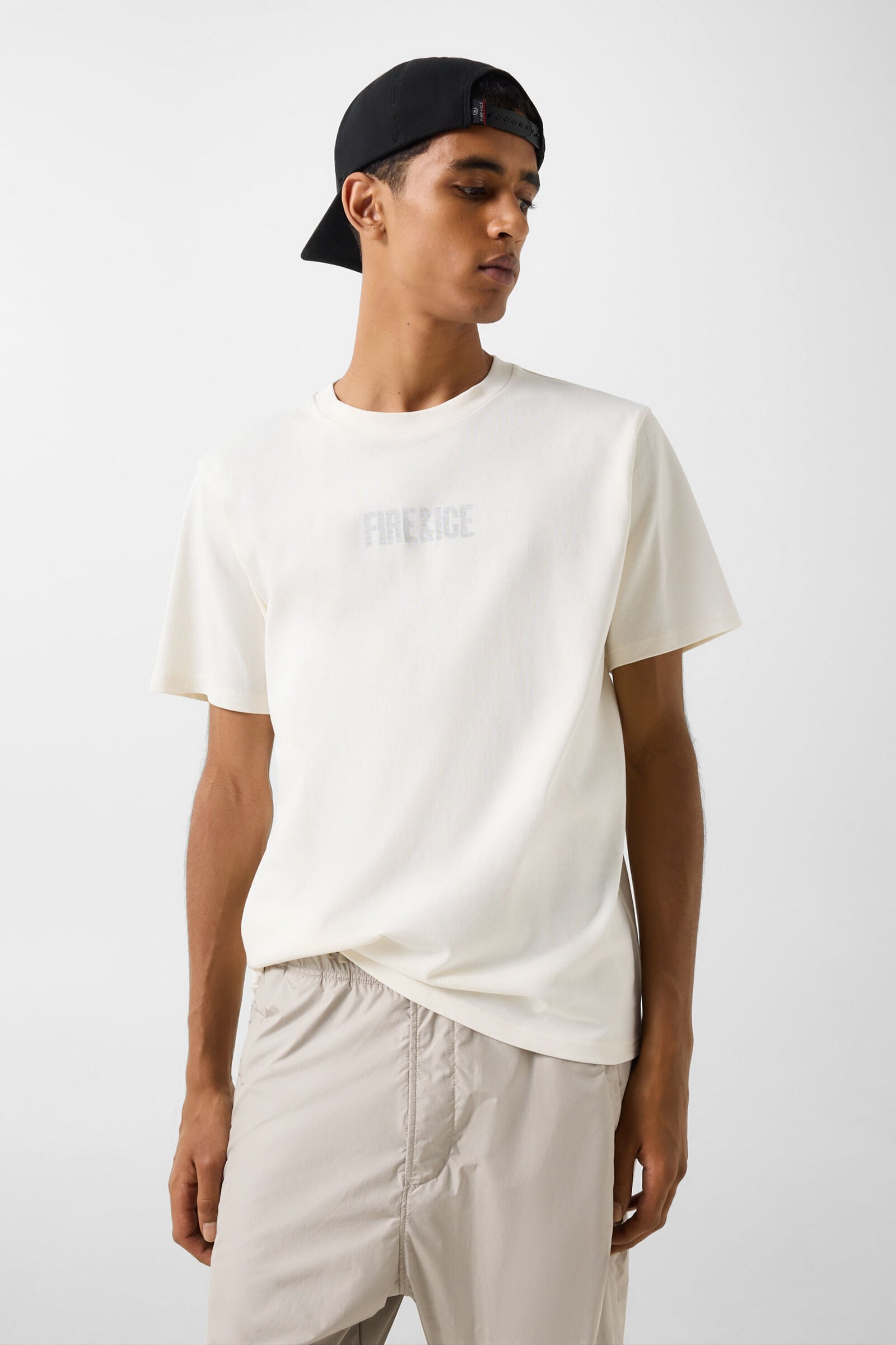 Baumwoll-T-Shirt Mick Off-White