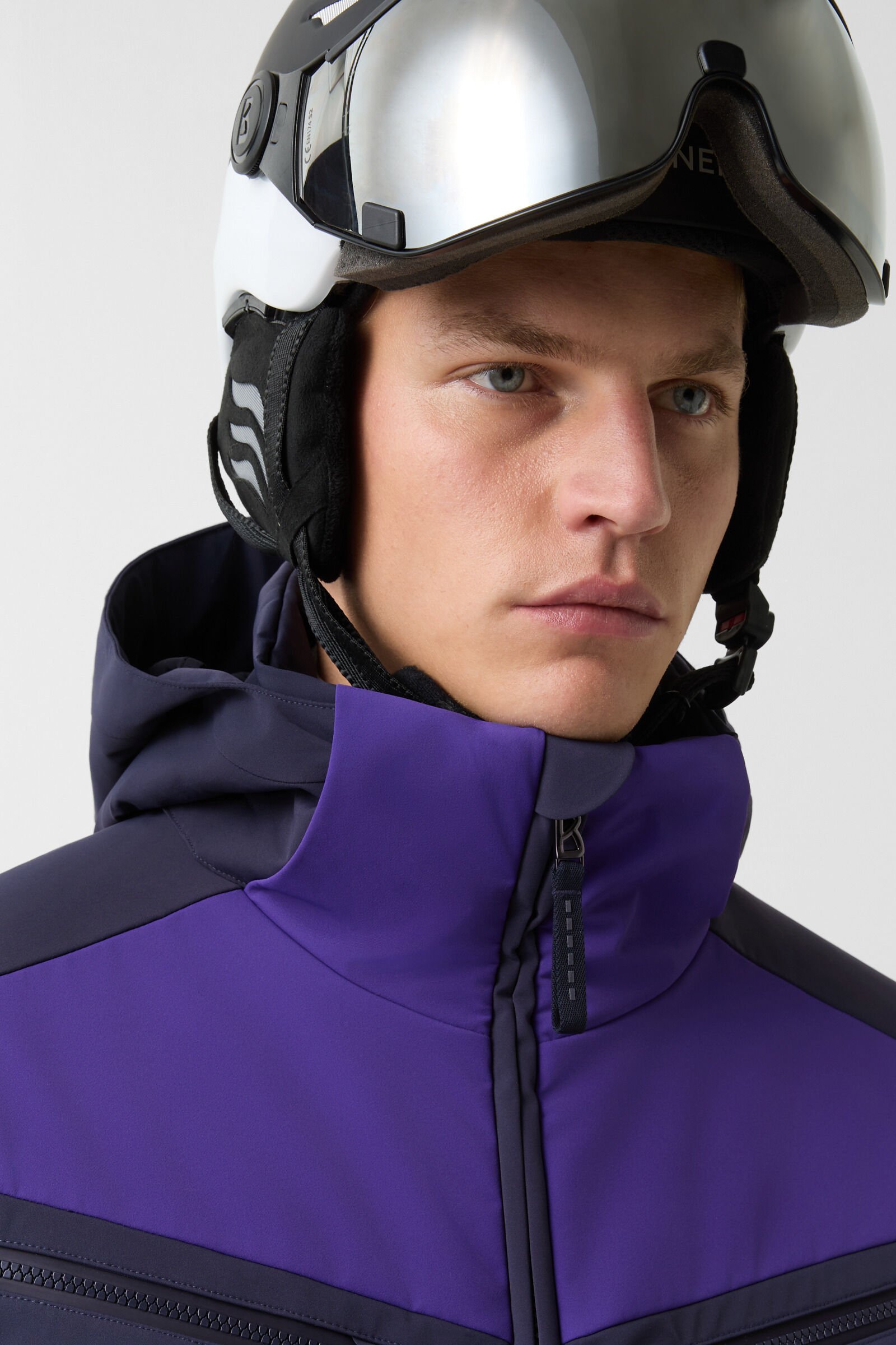Feliks down ski jacket Navy blue/purple