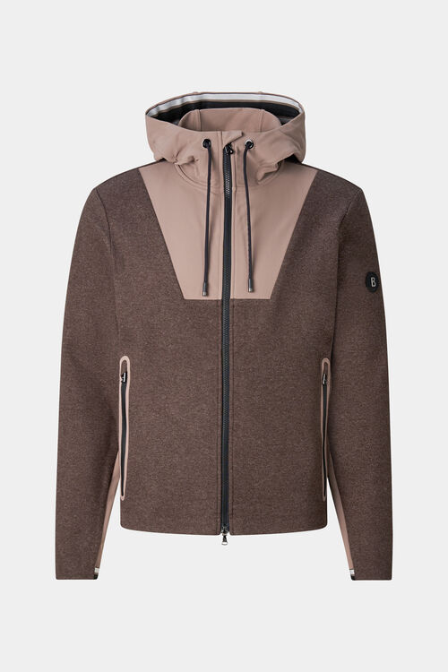 Jannis Mid-Layer Hybrid Jacket Dark brown/taupe