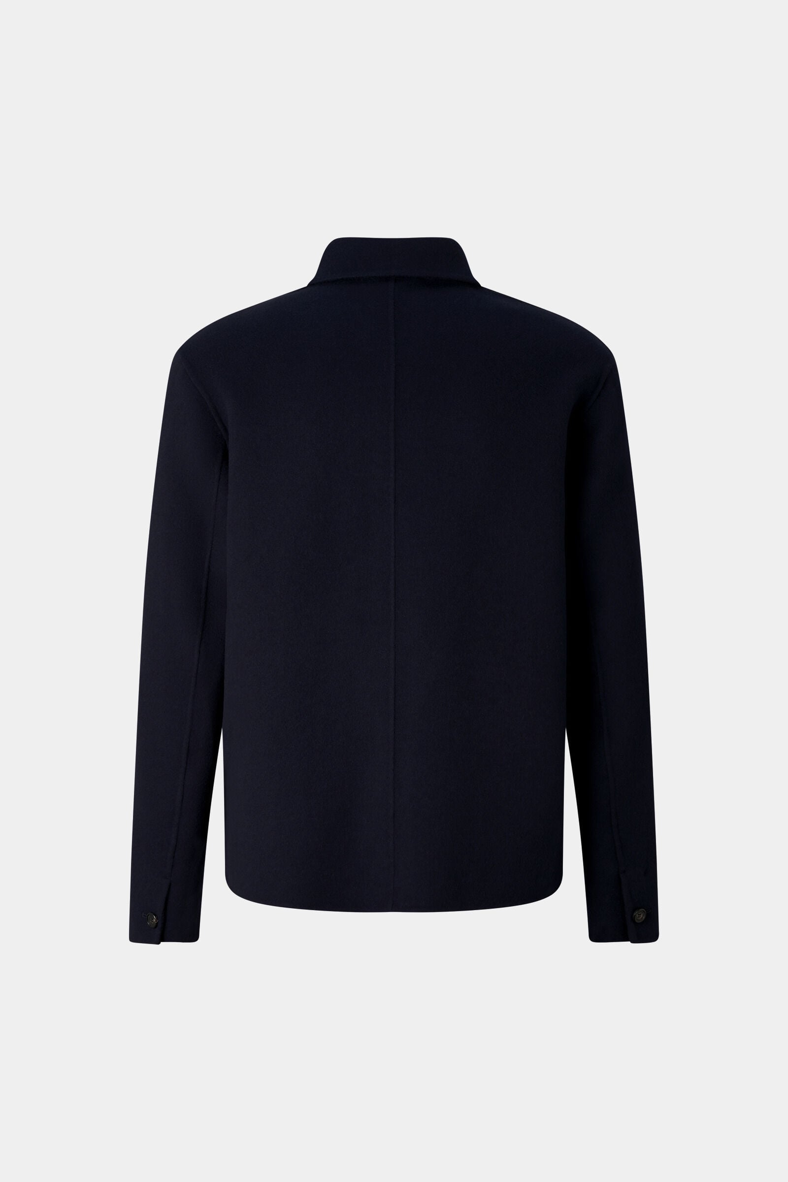 Mirco double-faced woollen shirt jacket Navy