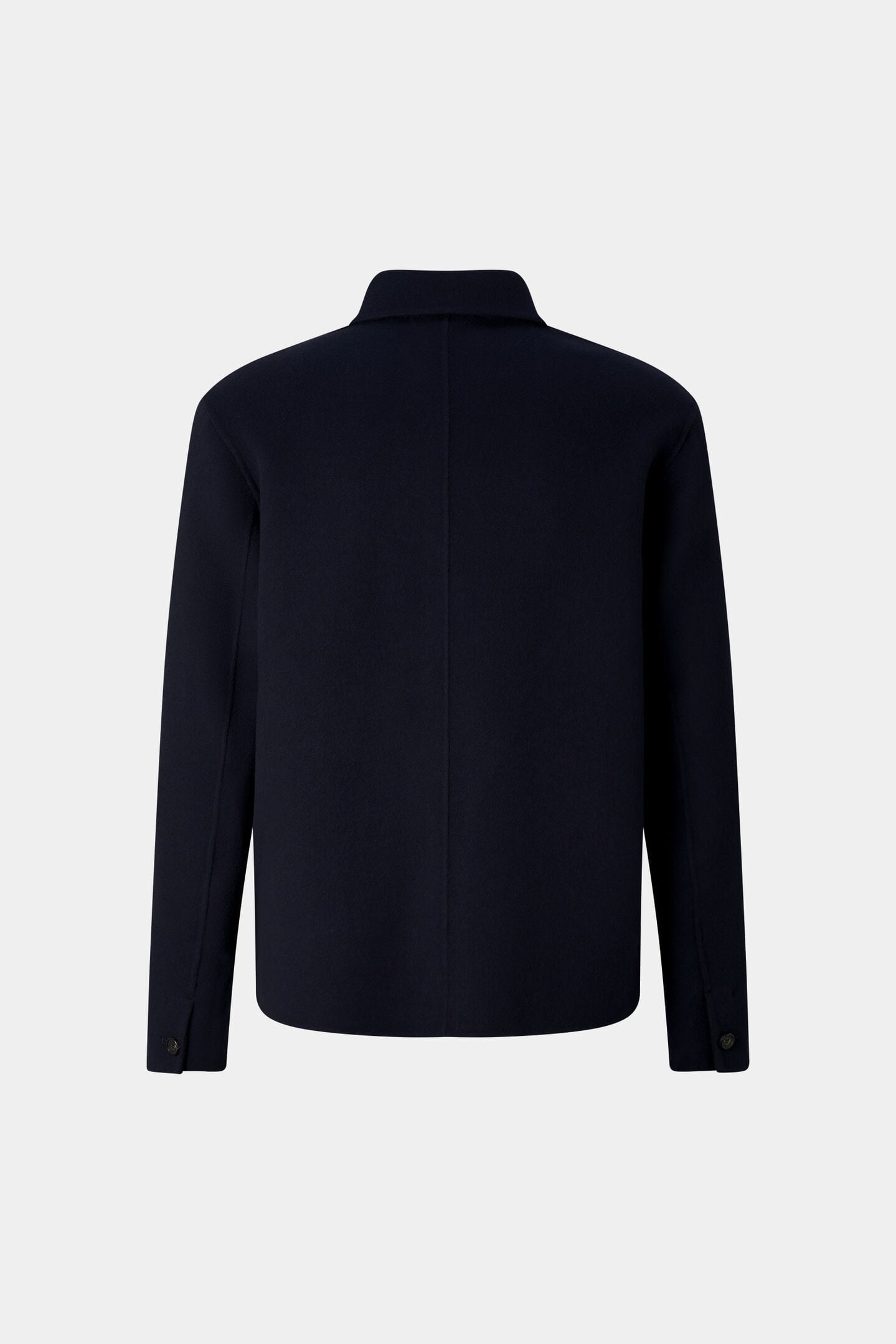 Mirco double-faced woollen shirt jacket Navy