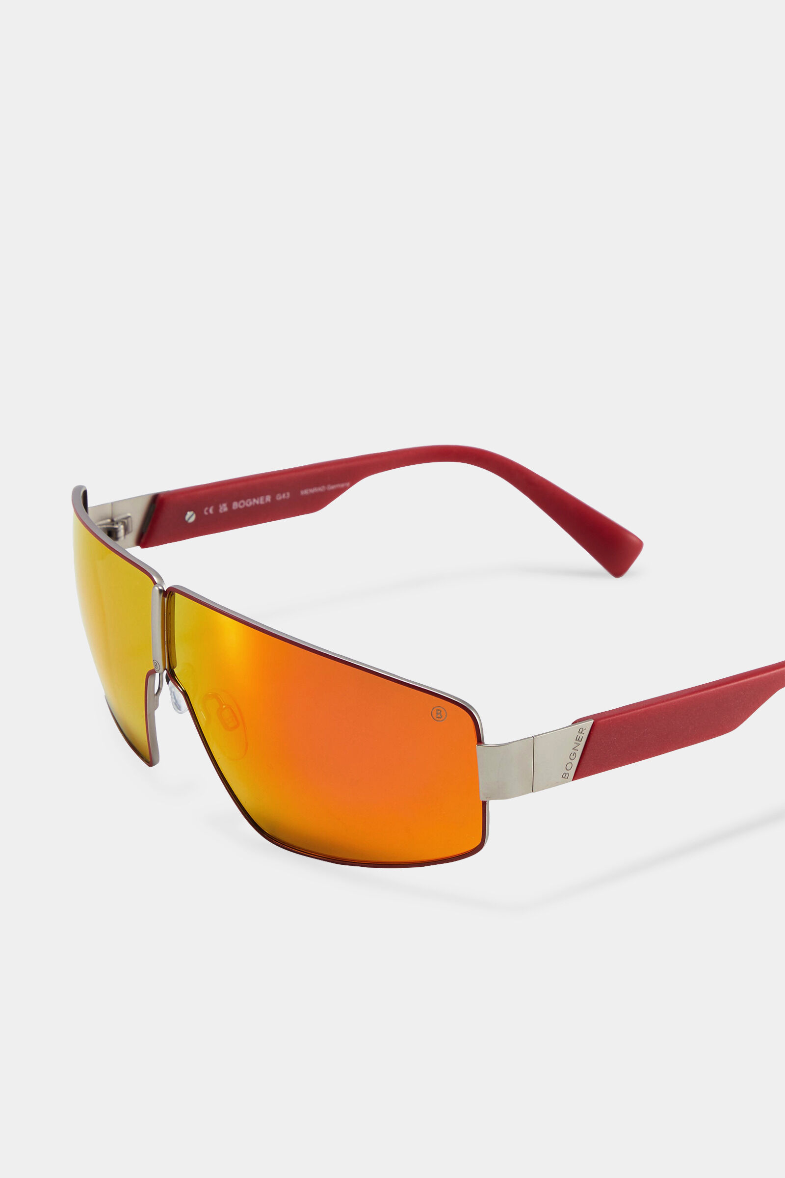 Sonnenbrille Schwarzhorn Orange/Silber/Rot