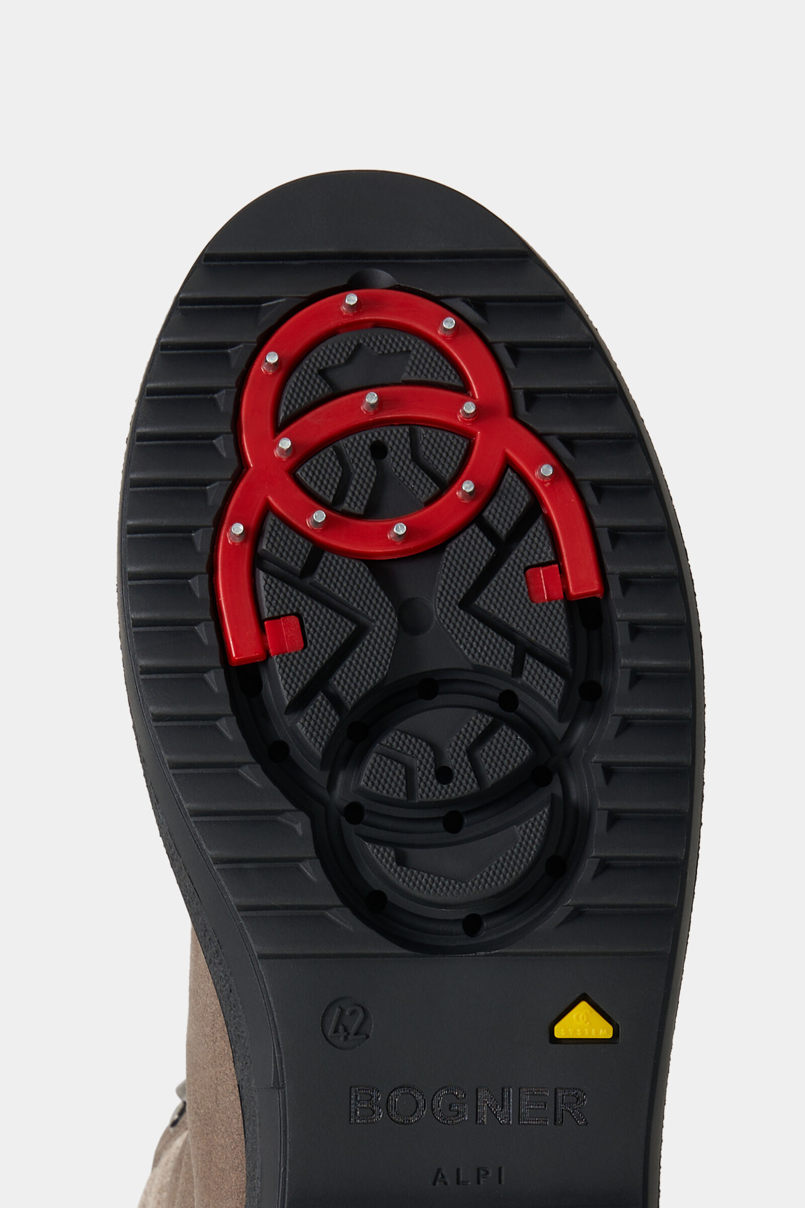 Mid Boots Anchorage with spikes Taupe