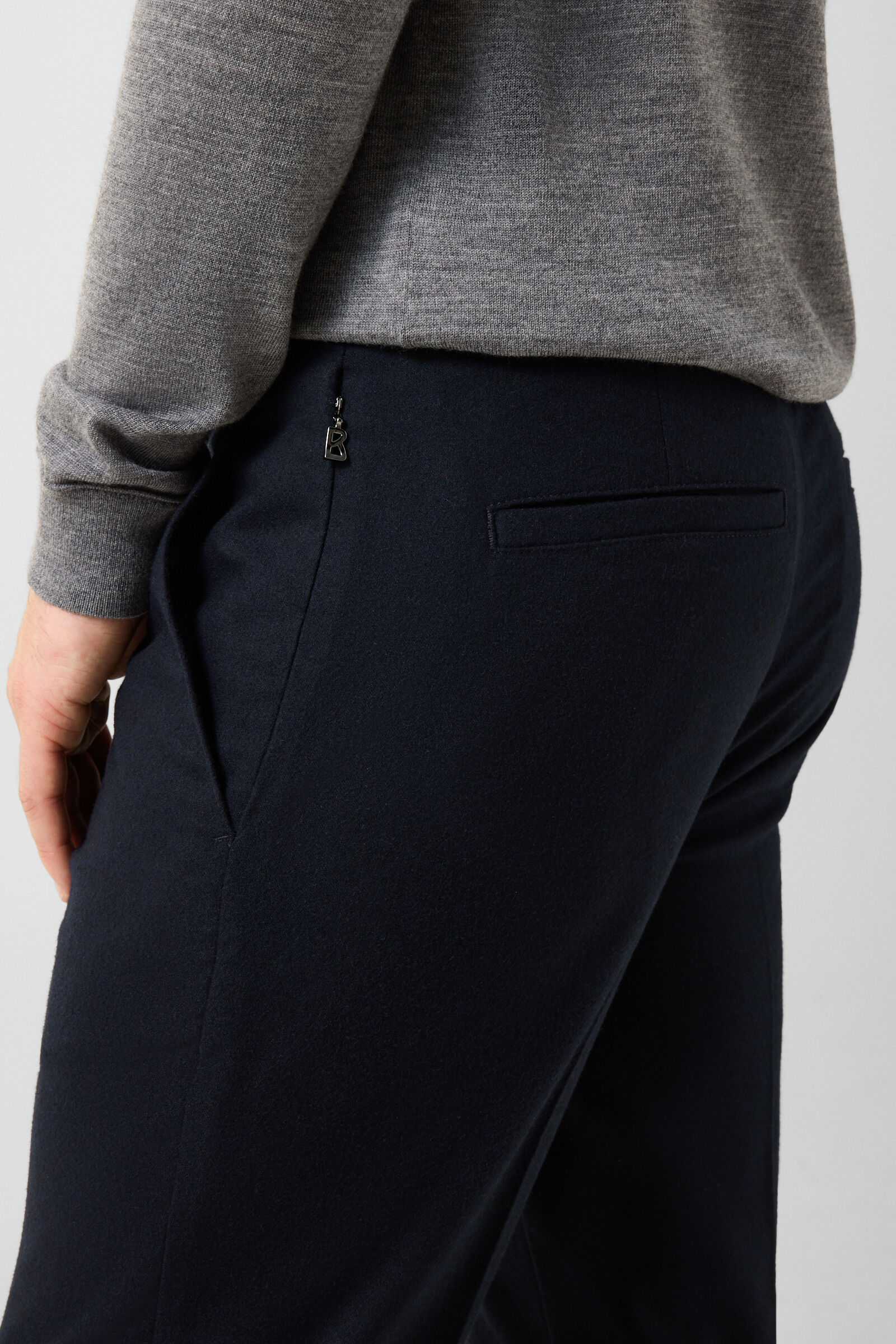 Riley Business wool mix pants Navy