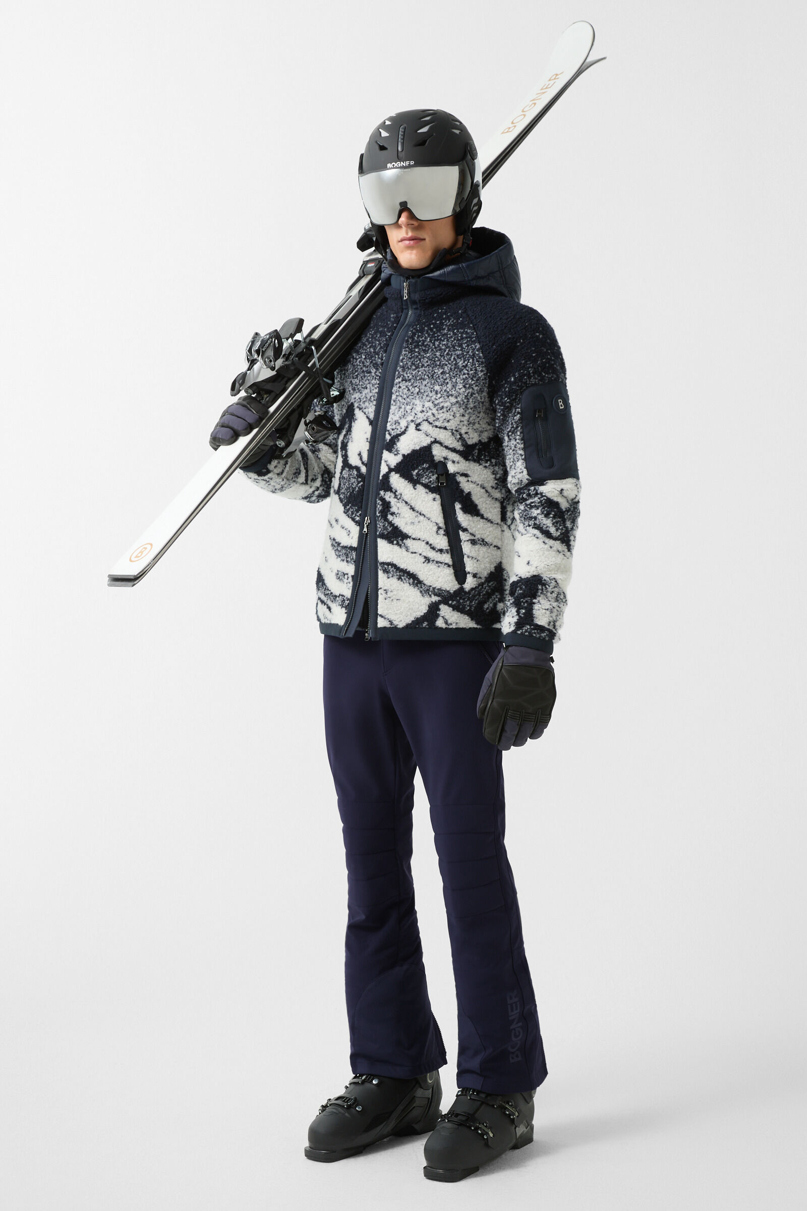 Curt softshell ski trousers Navy blue