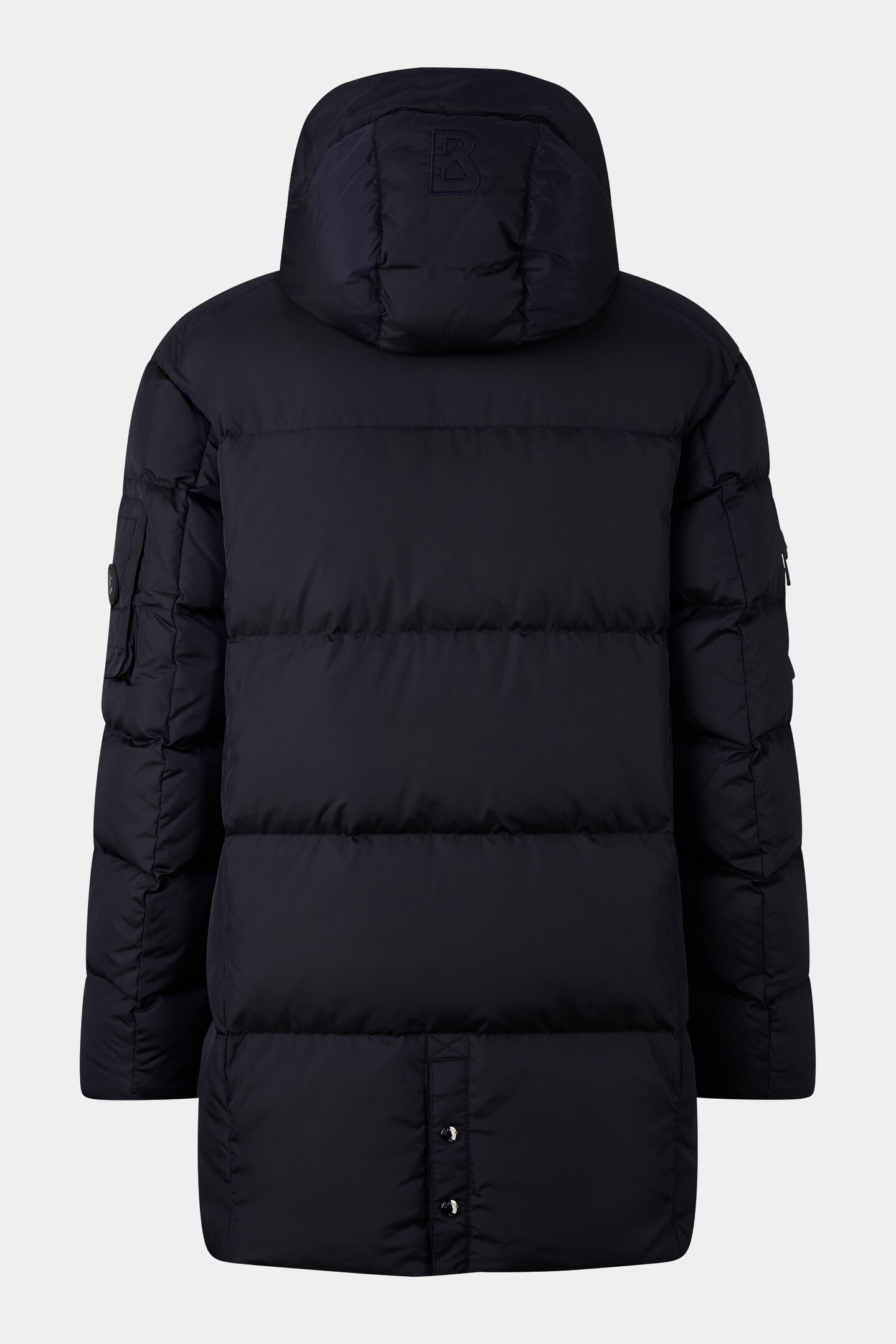 Korte jas Jones dons Marineblauw