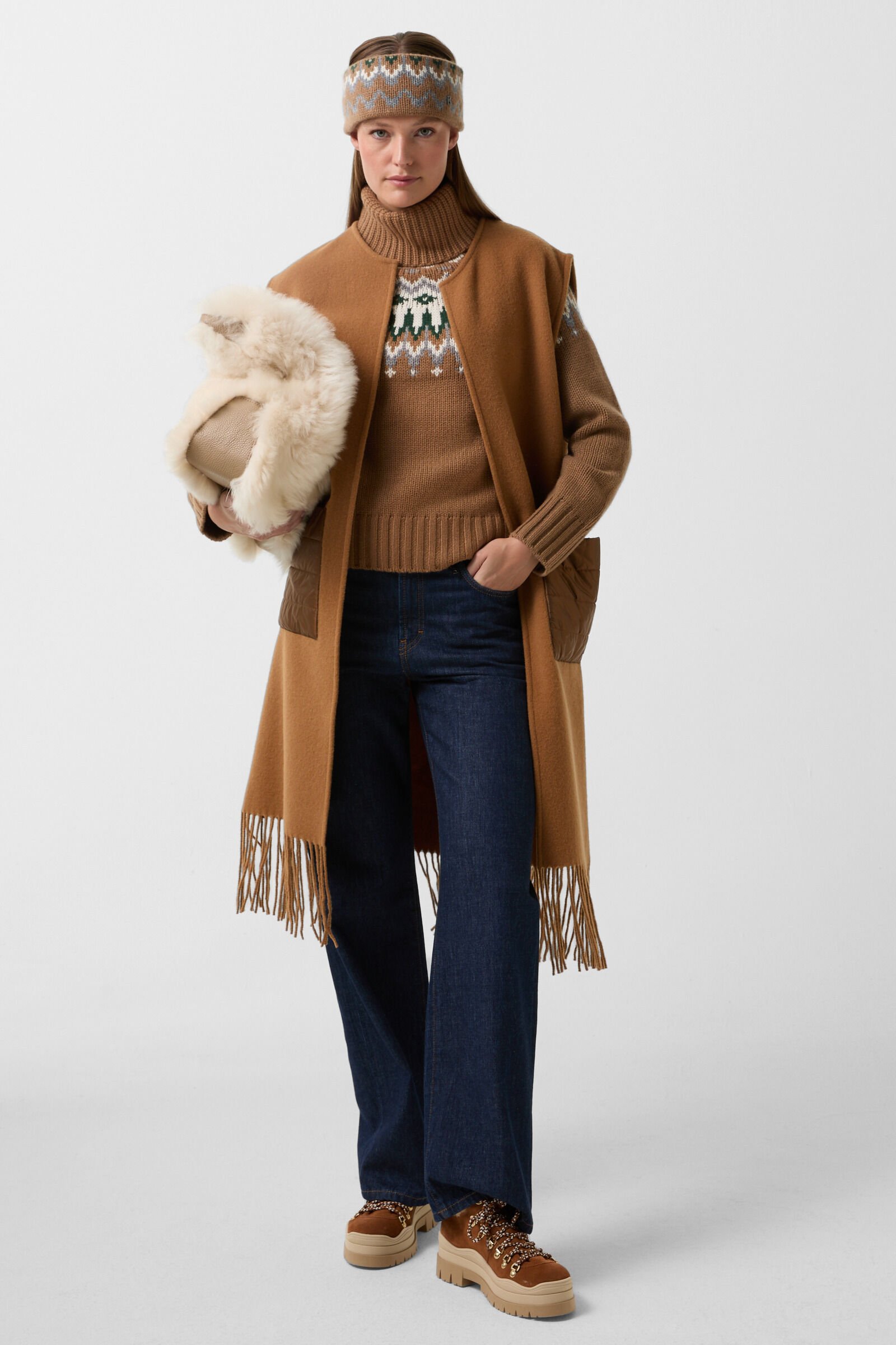 Norwegian jumper Ingrid Hazel/grey/off-white