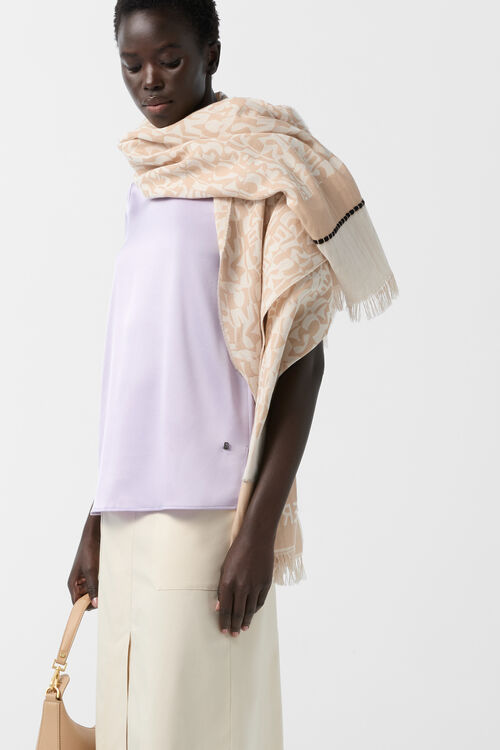 Lynda scarf Beige/Ecru