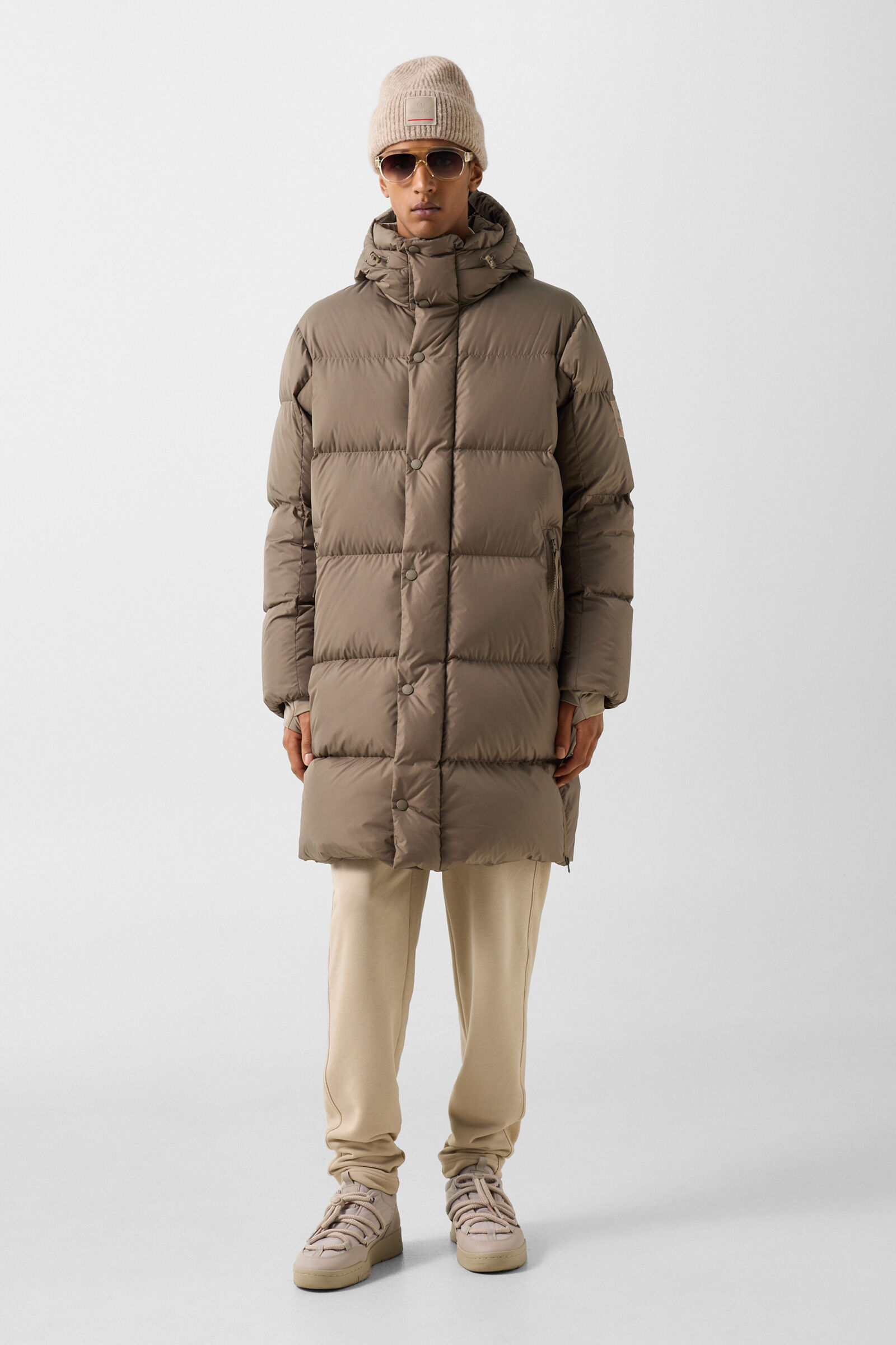 Daunenmantel Walt Taupe