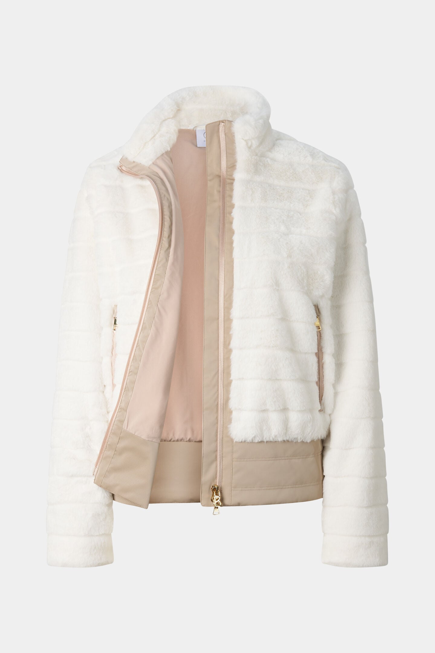 Valesca faux fur jacket Off-white/beige