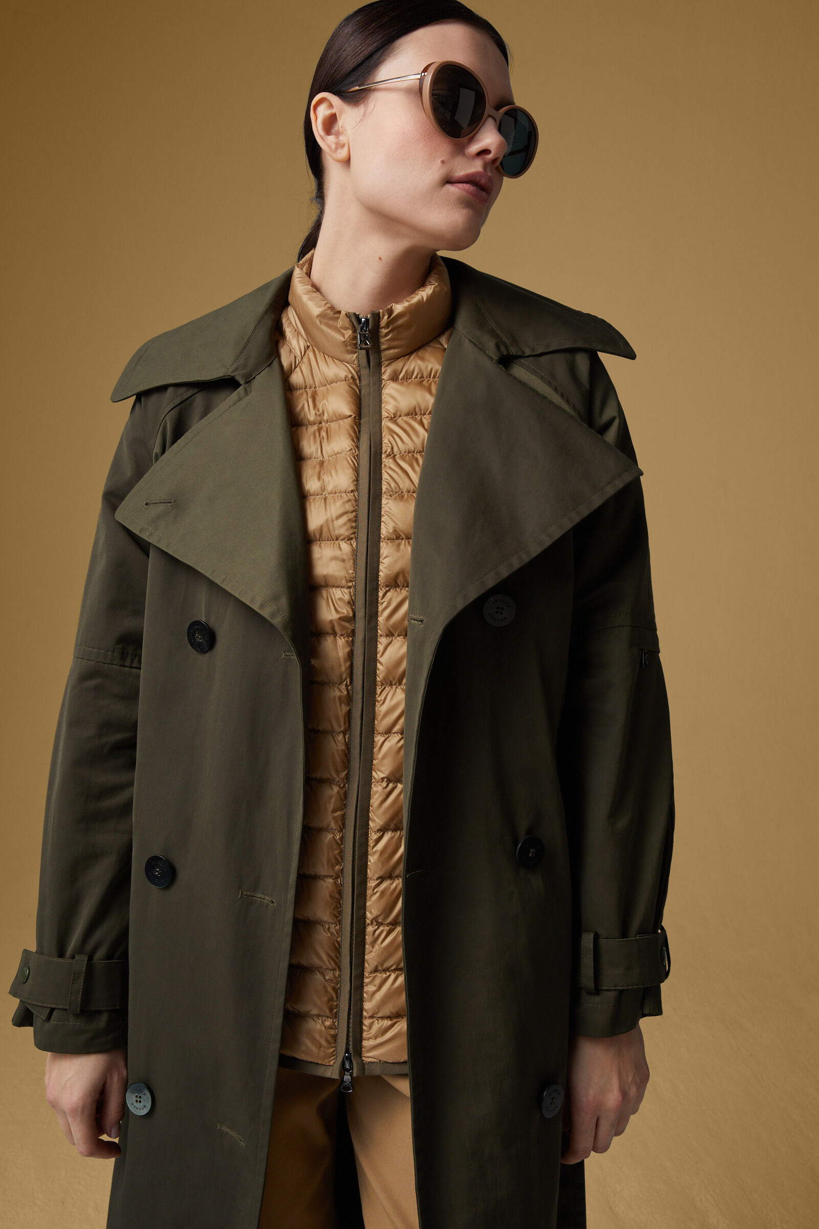 Olive green clearance trench jacket
