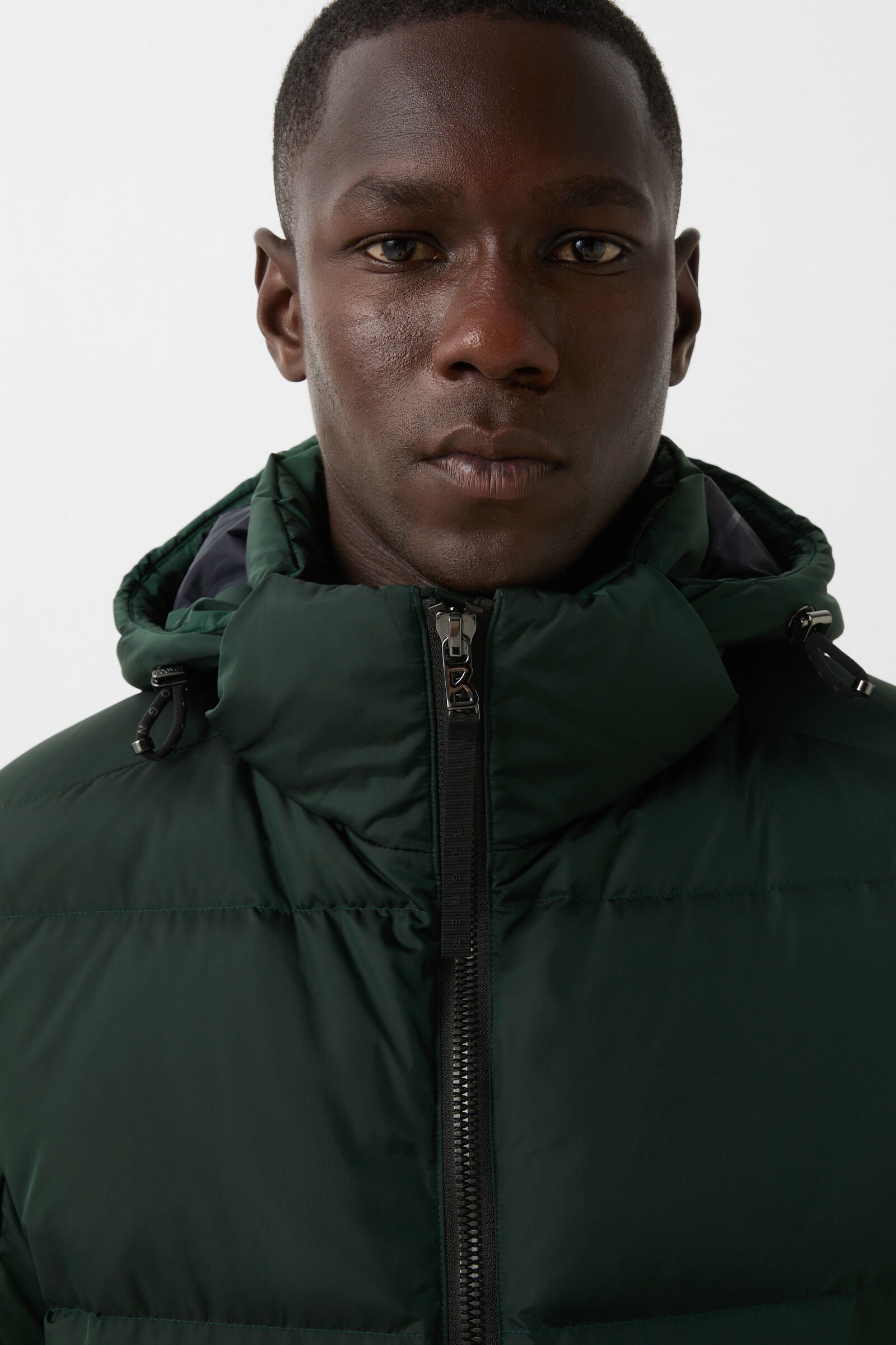 Donsjack Jamy Donkergroen