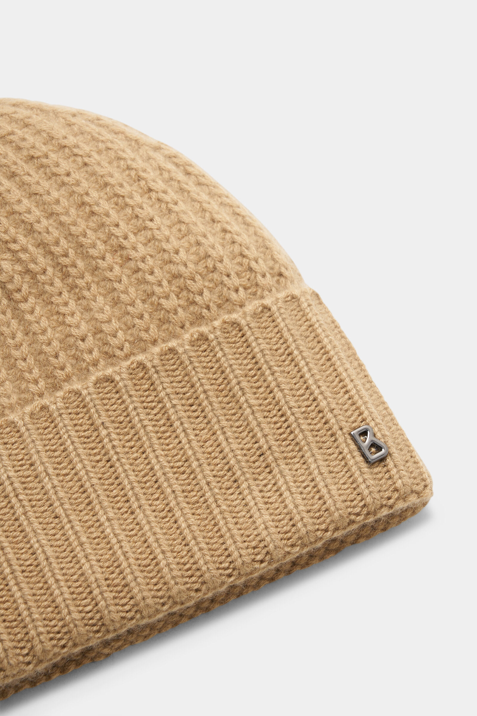 Rex knitted cashmere hat Beige