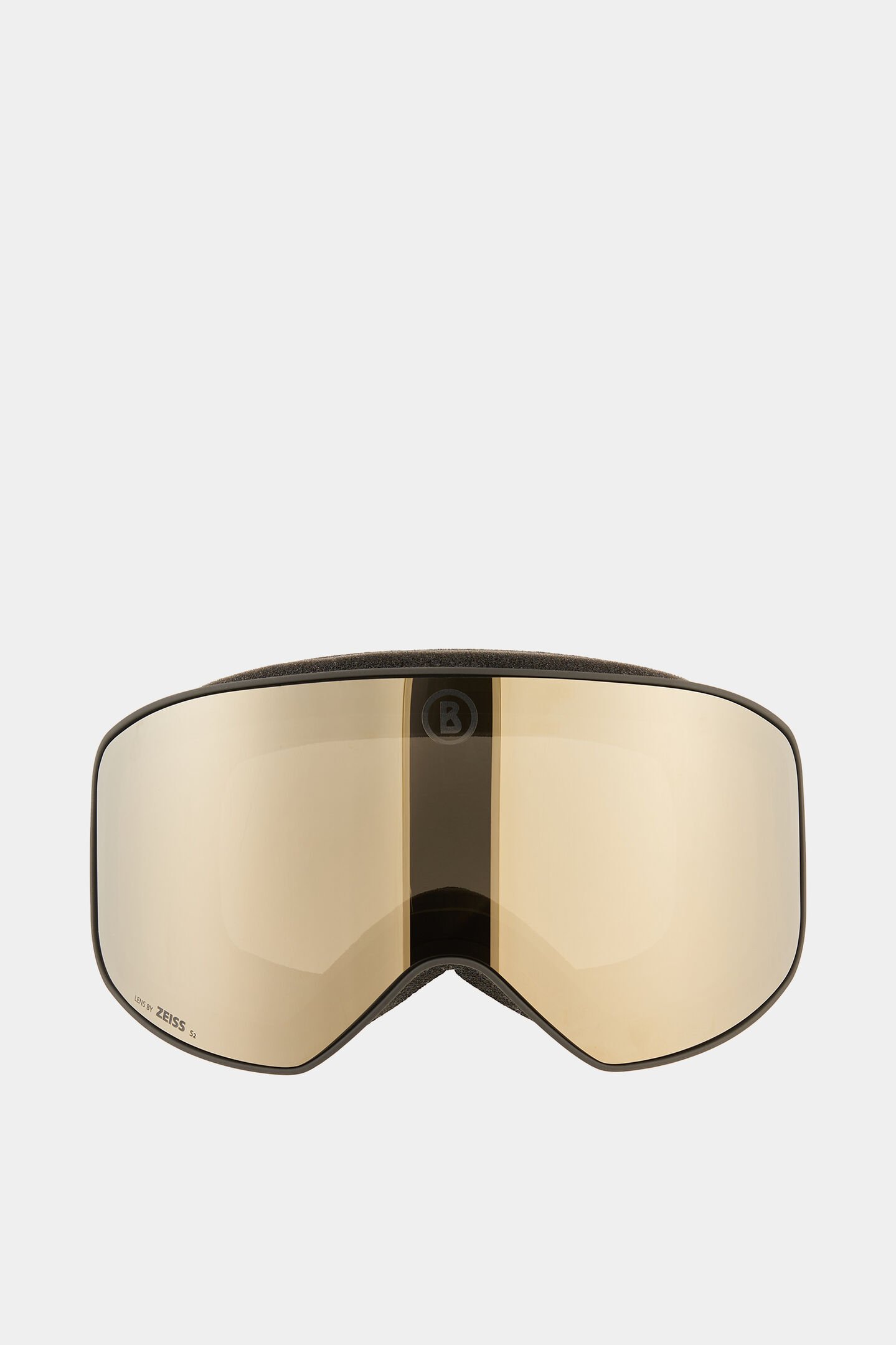 Skibrille Clear Schwarz/Rot
