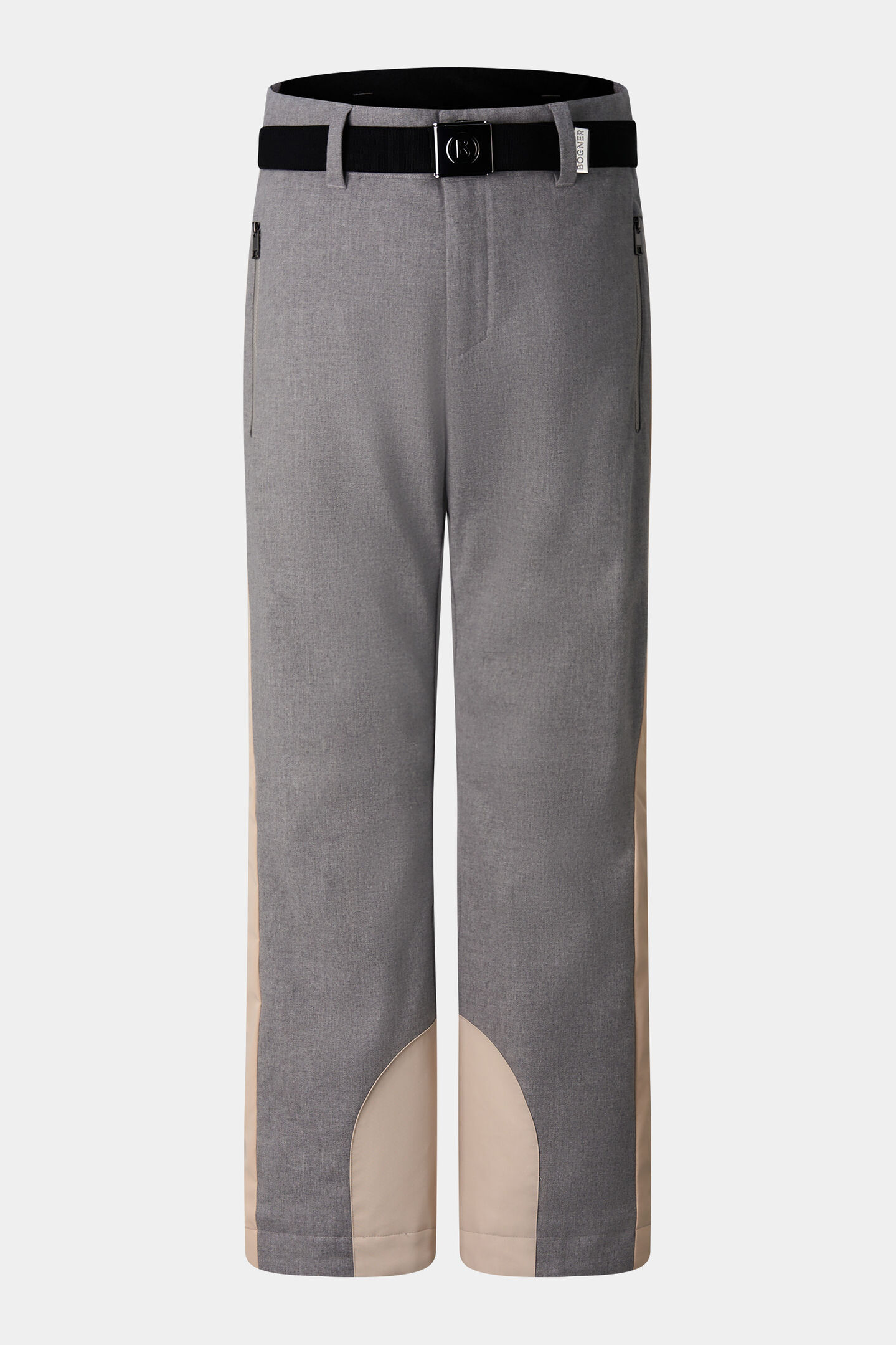 Firat Flannel Ski Pants Light Gray/Beige