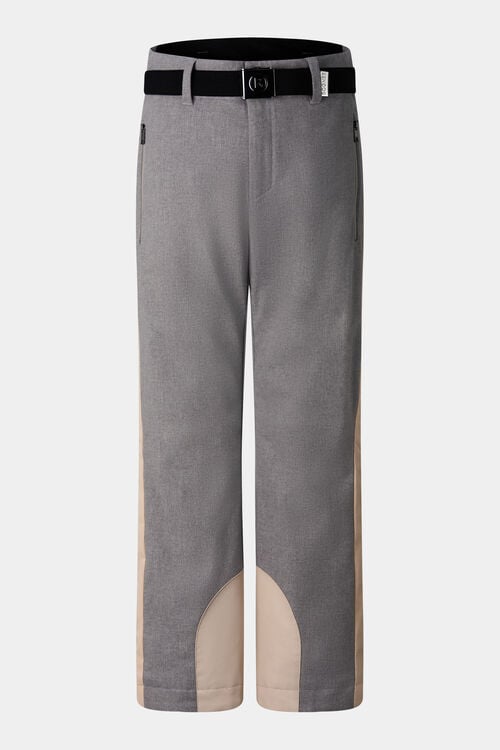 Pantalon de ski en flanelle Firat Gris clair/beige