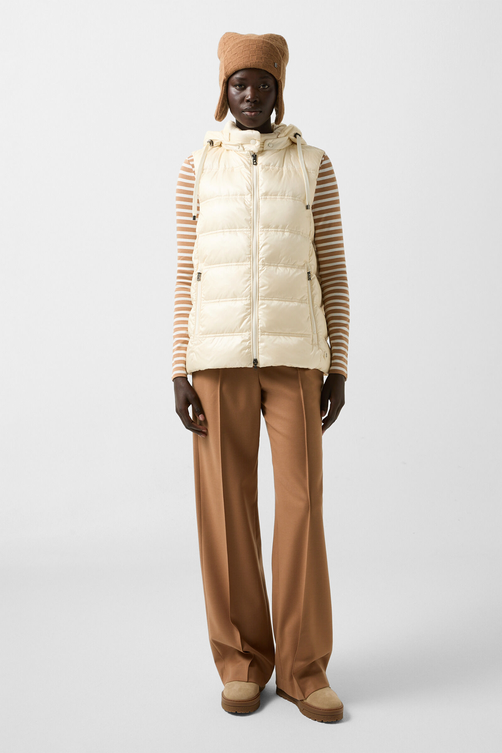 Liddy donsgilet Cr&egrave;me