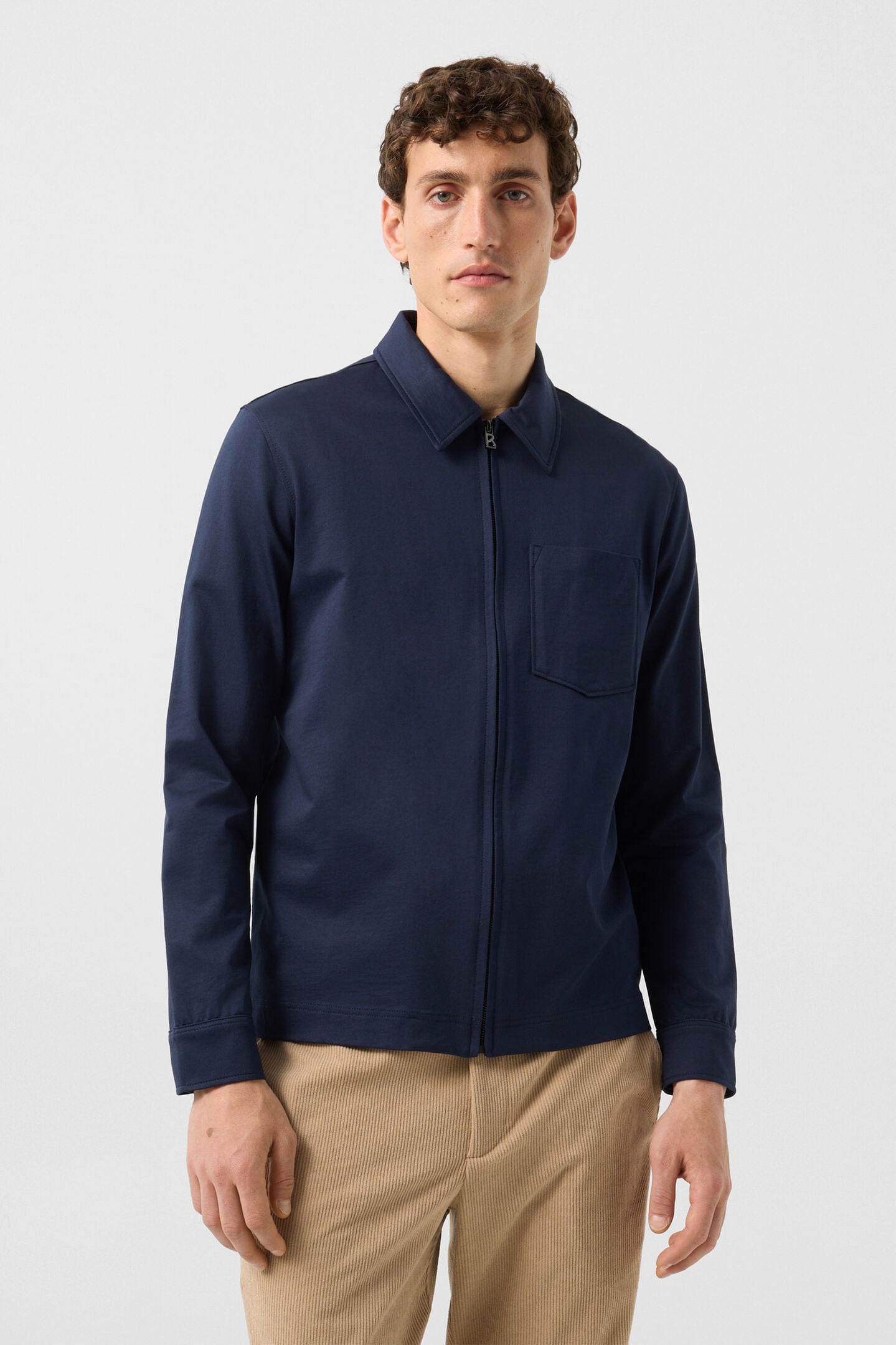 Xaver jersey jacket Navy blue