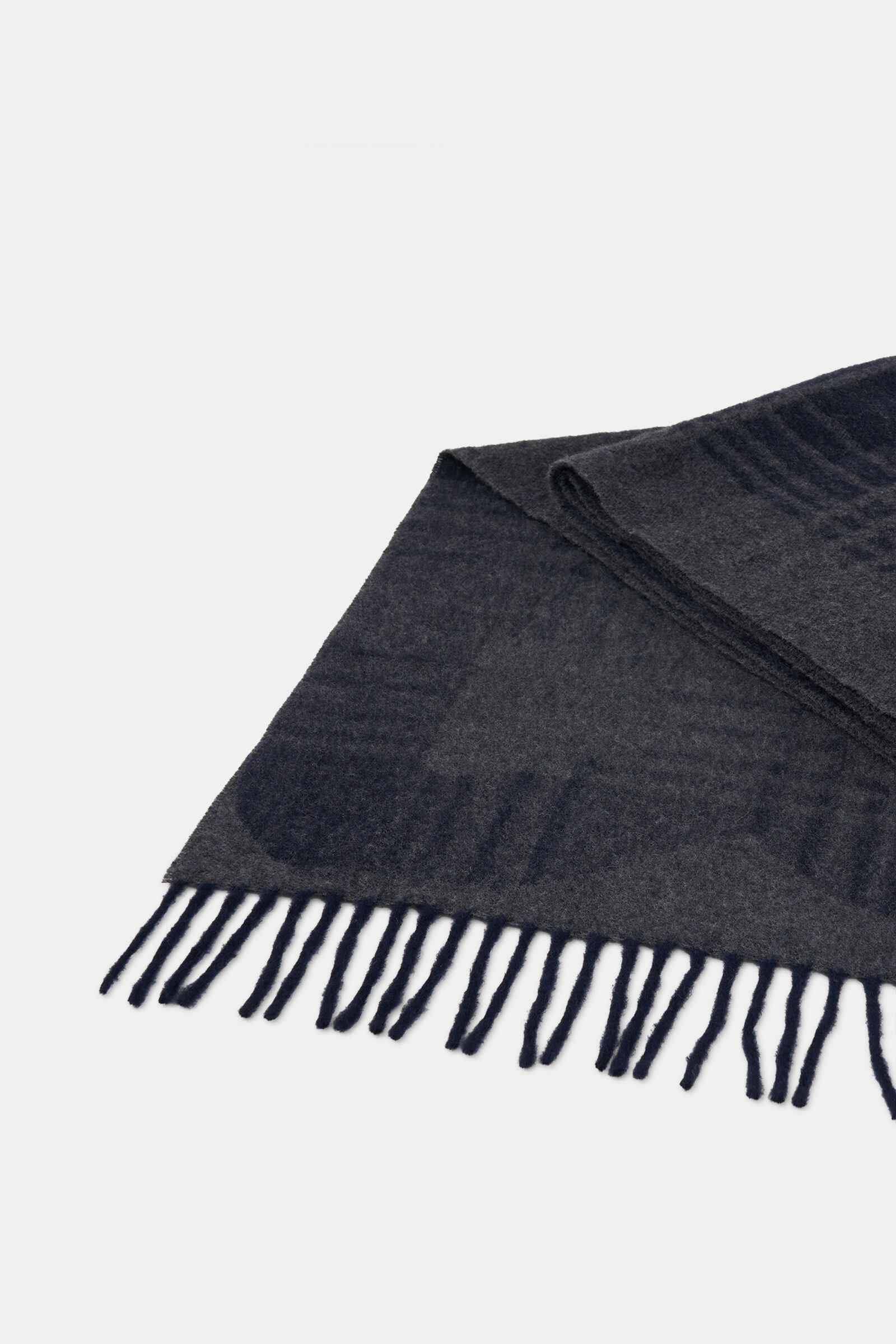 Wool scarf Scarf Navy blue/grey