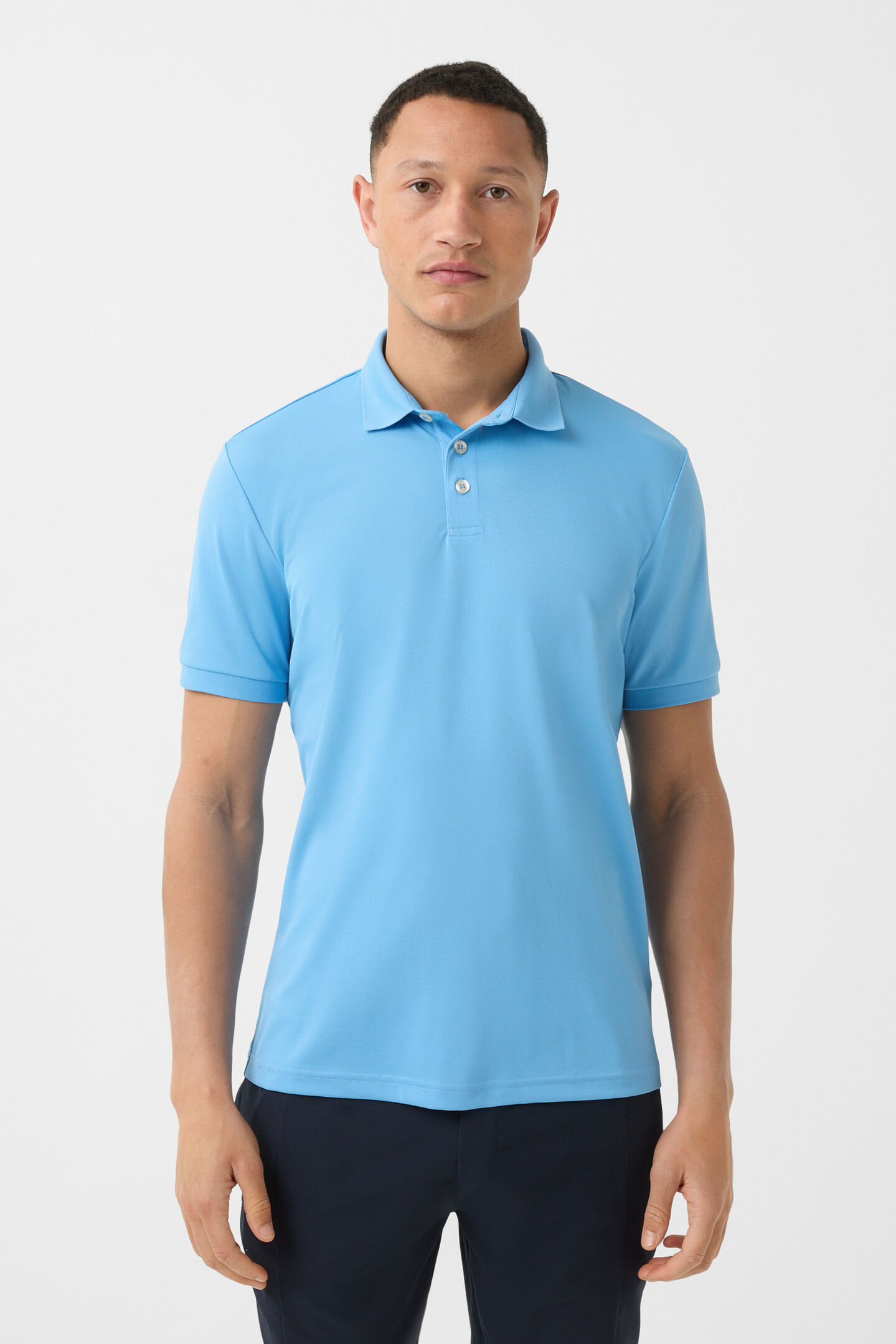Daniel functional short-sleeved top Light blue