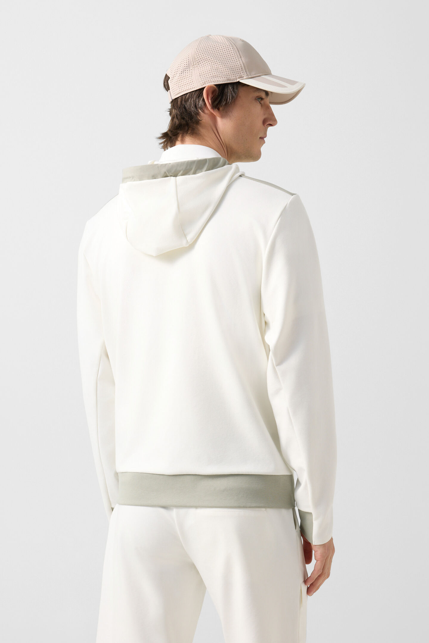 Ernesto jersey jacket Off-white/khaki
