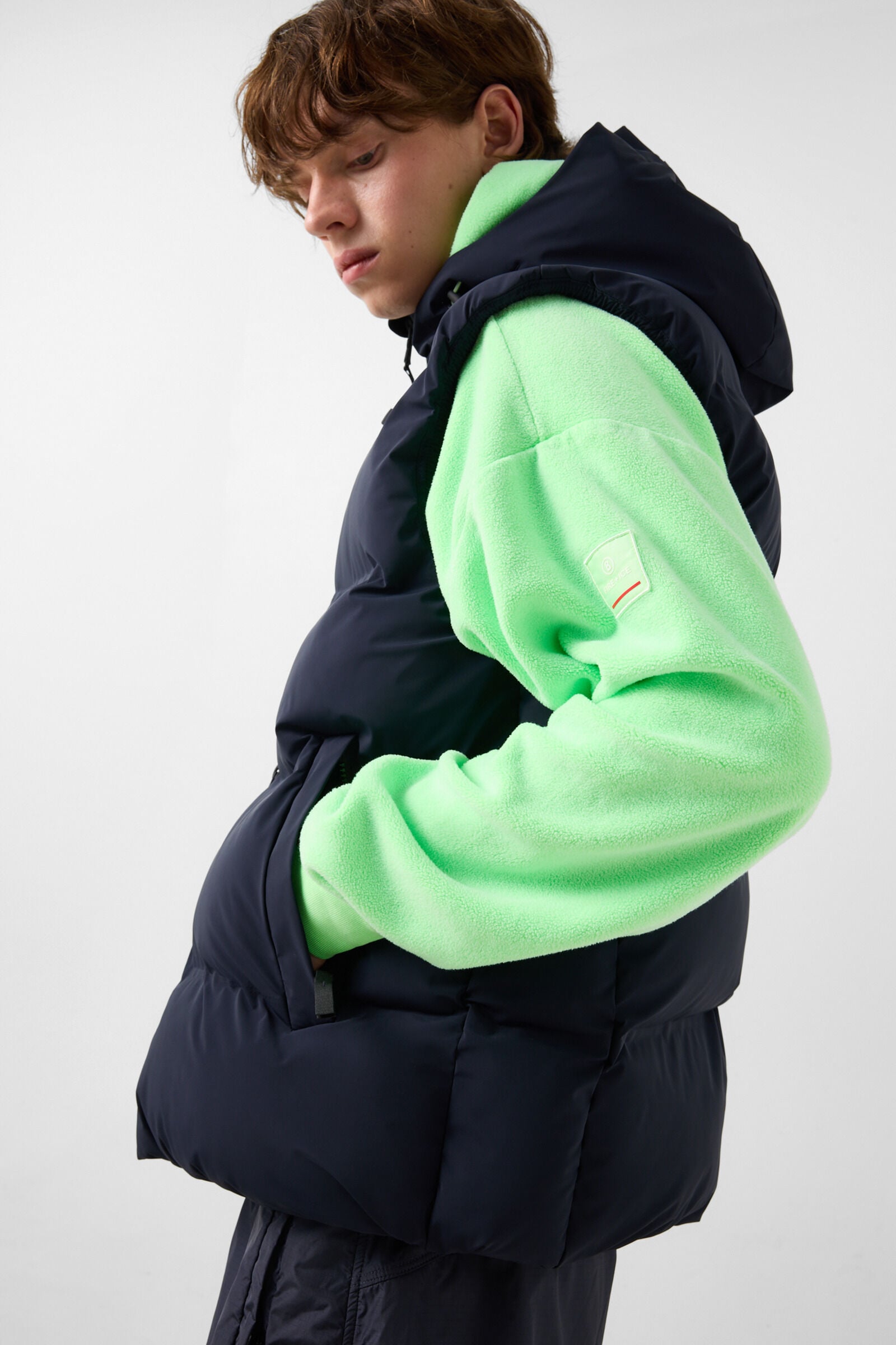 Gill Quilted Vest Navy