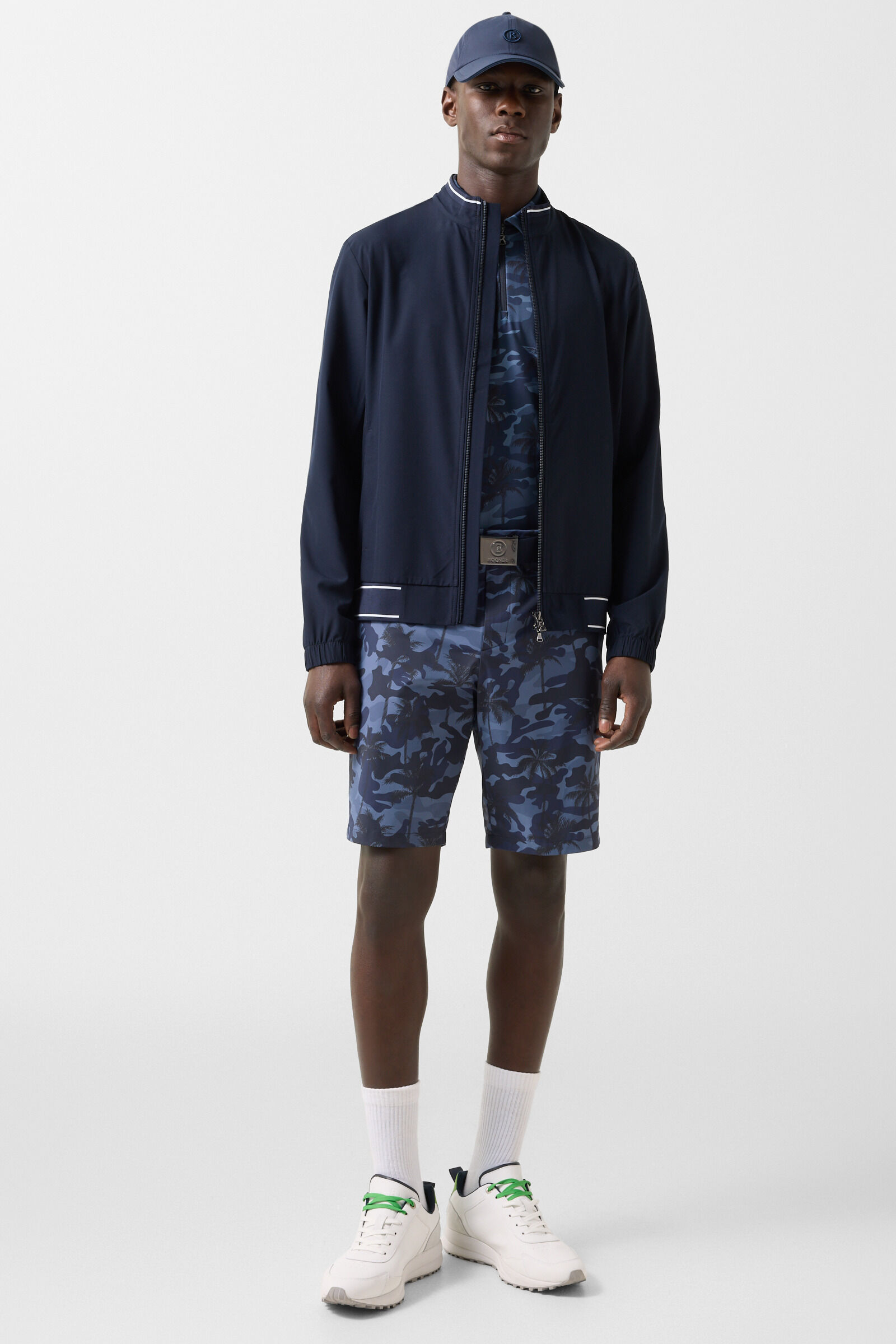 Taron functional short-sleeved top Navy blue