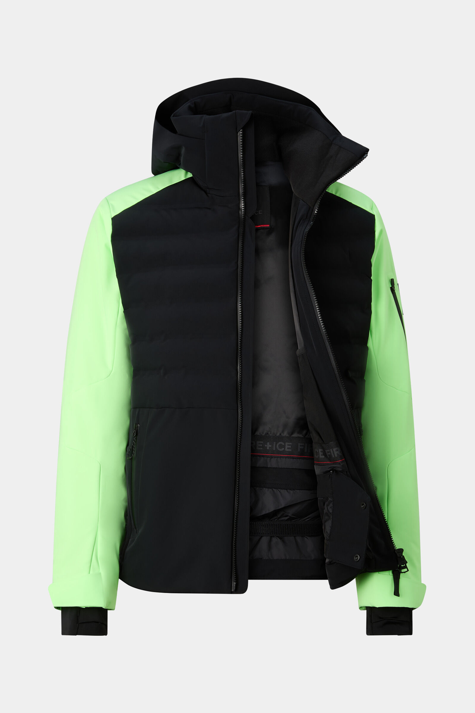 Ivo ski jacket Black/Neon Green