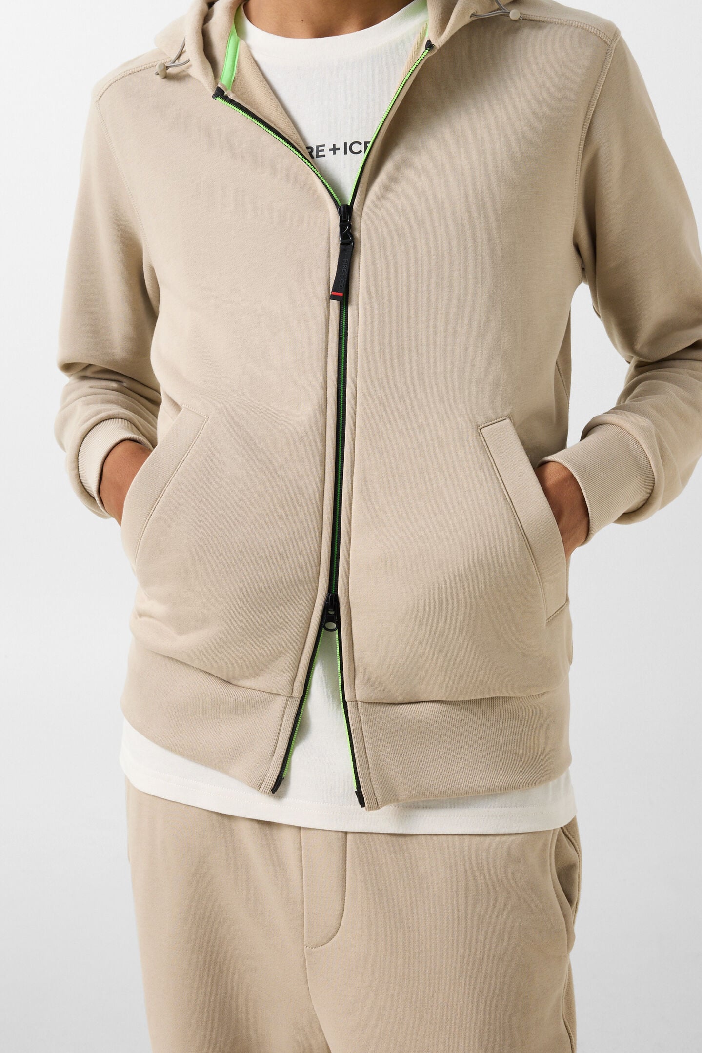 Kano cotton jersey jacket Beige