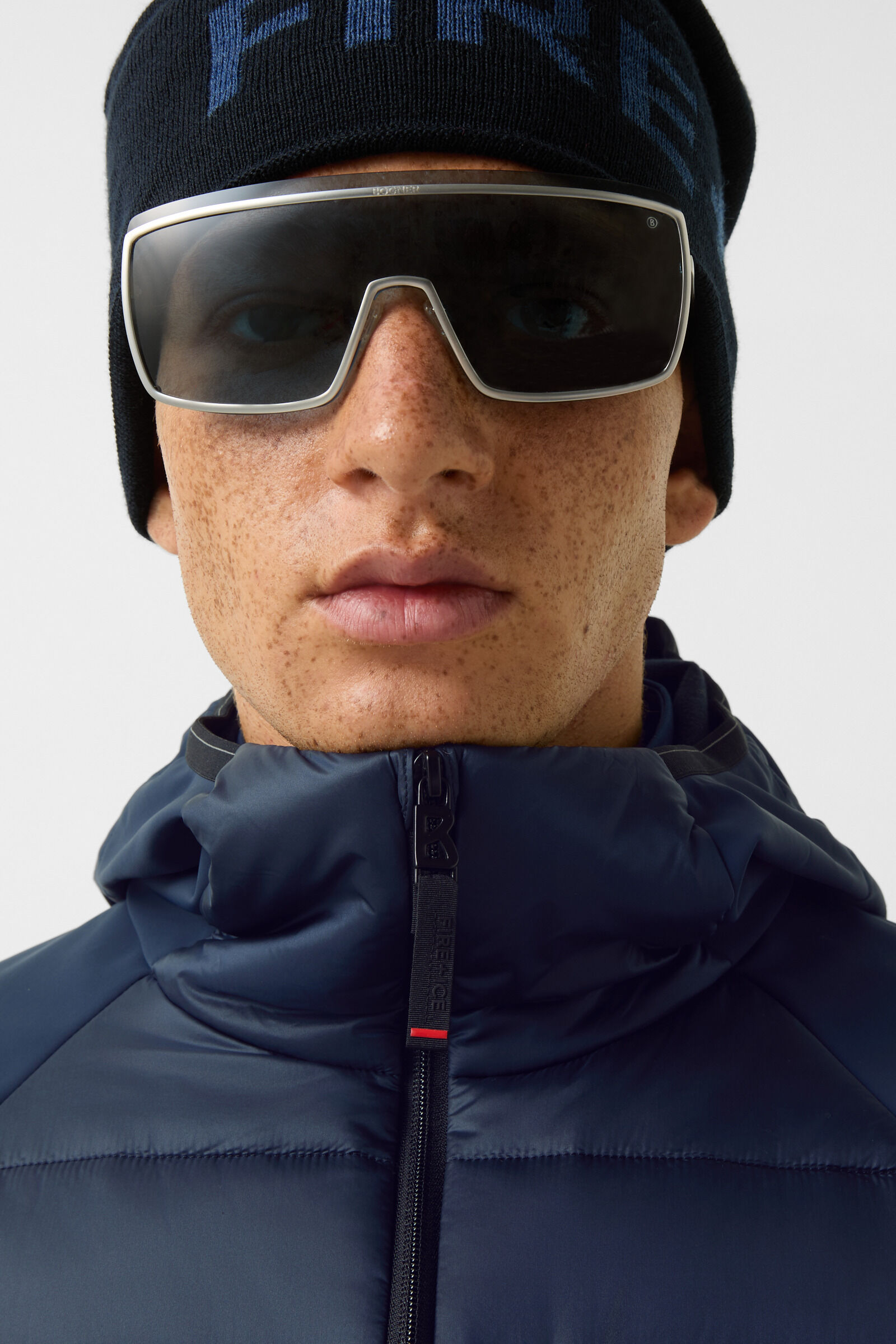 Anian softshell quilted jacket Dark blue