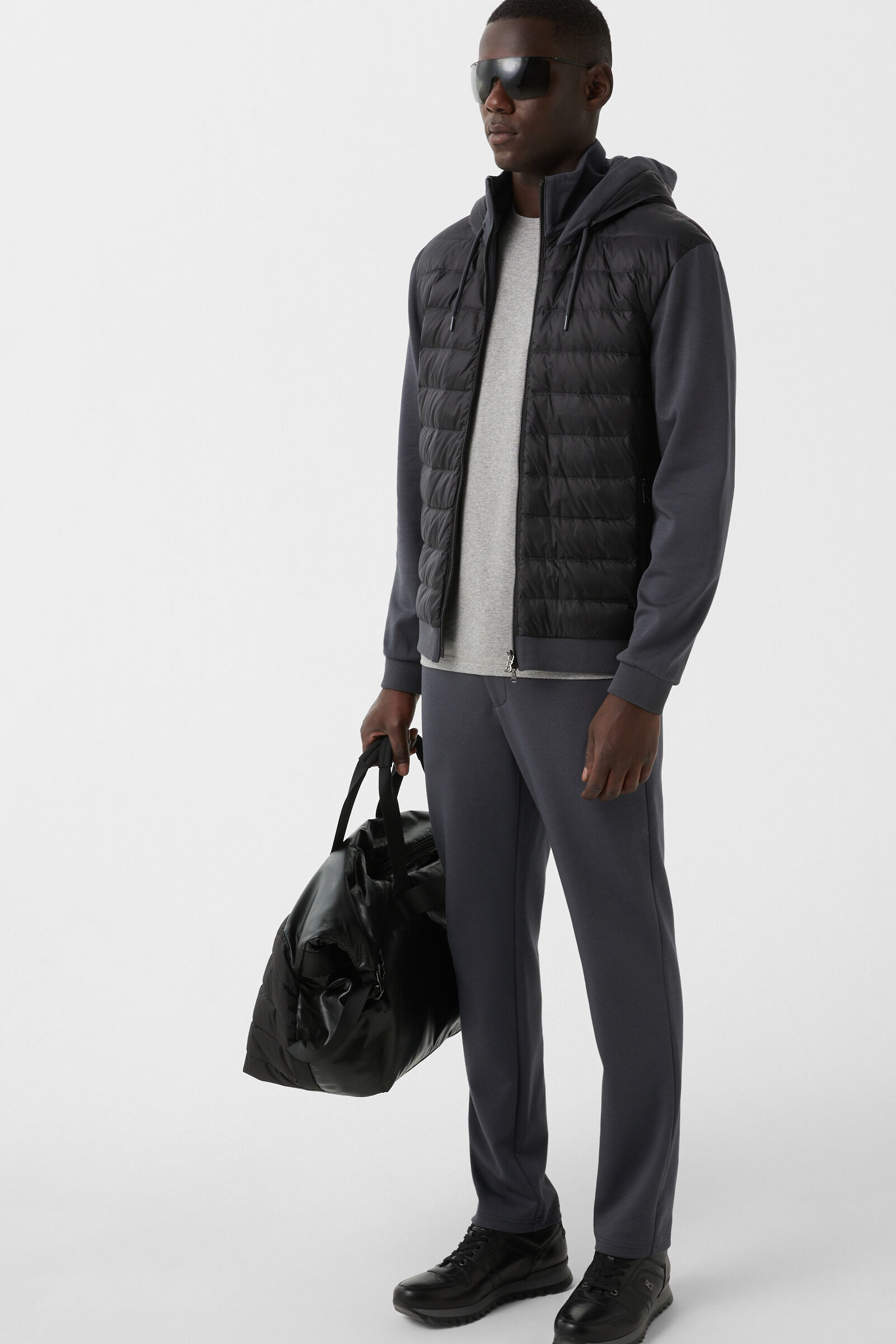 Sven hybrid jersey jacket Anthracite