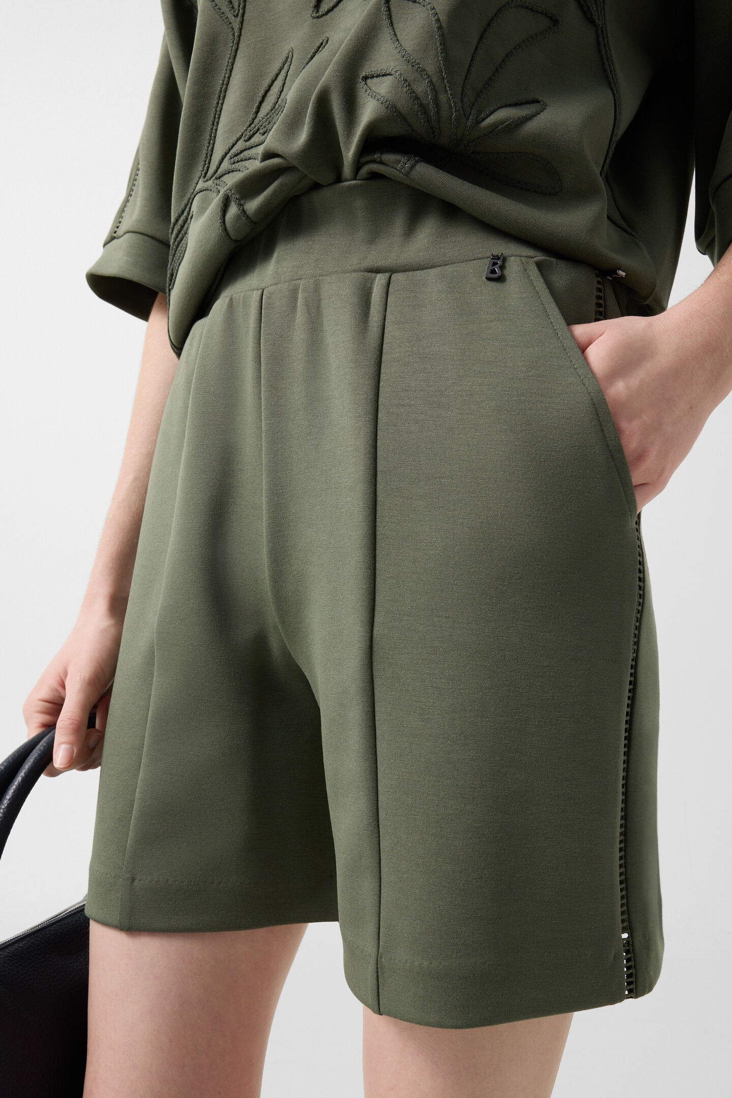 Romi jersey shorts Olive green