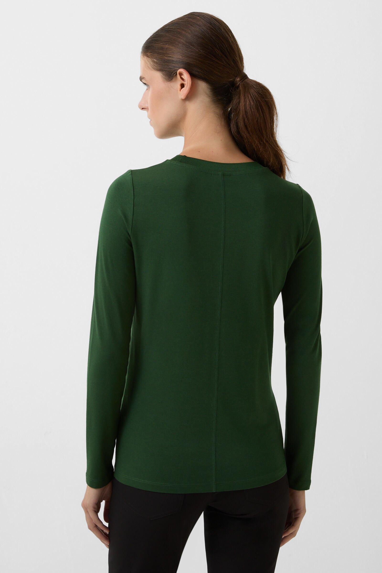 T-shirt long Alexi Vert fonc&eacute;
