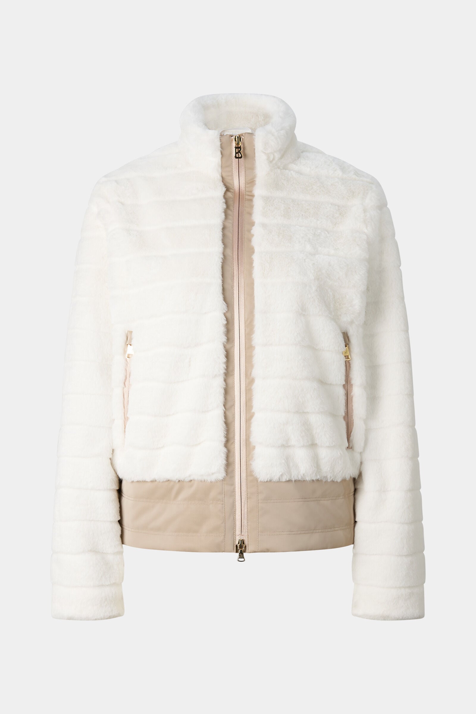 Valesca faux fur jacket Off-white/beige