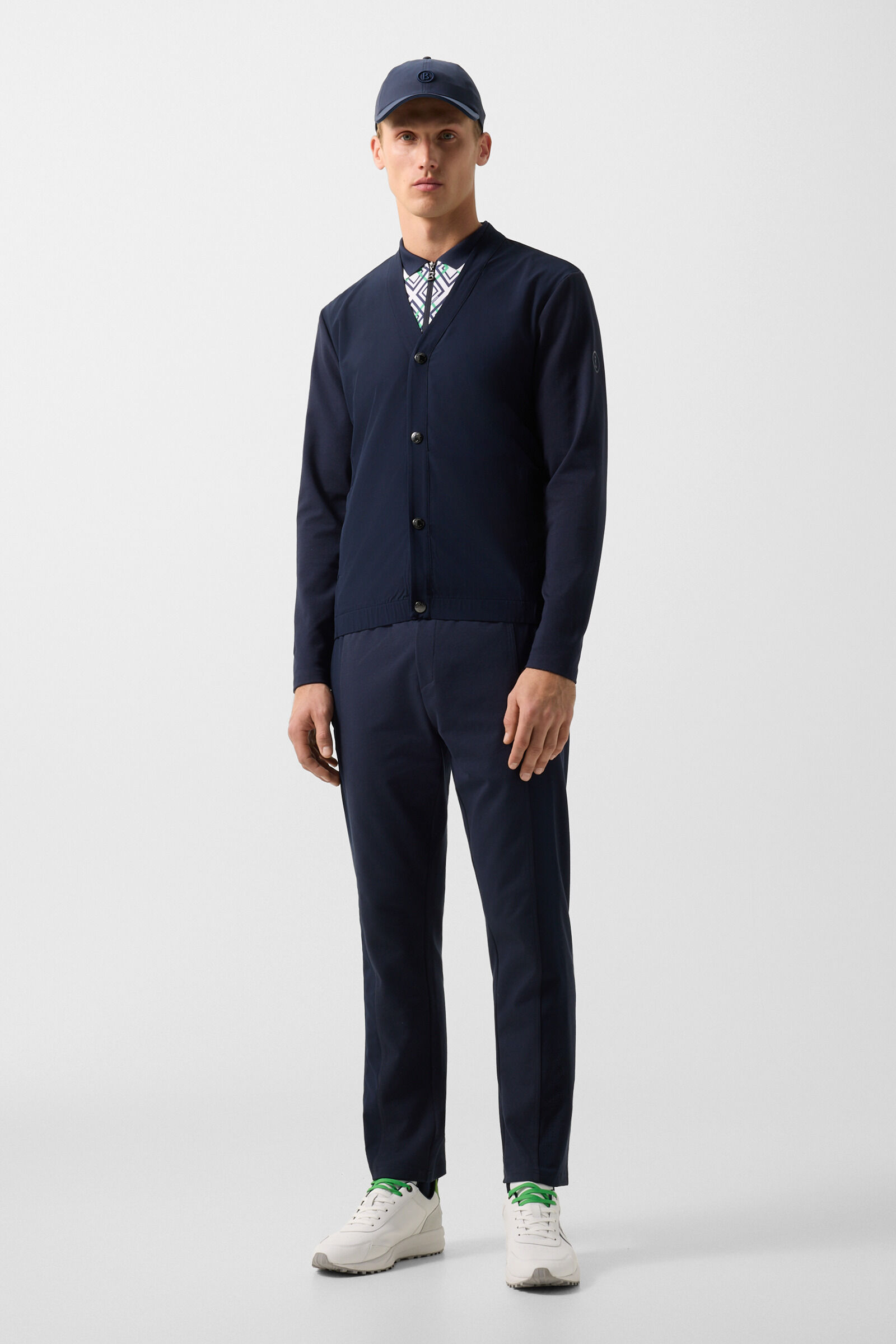 Dario sweat cardigan Navy blue