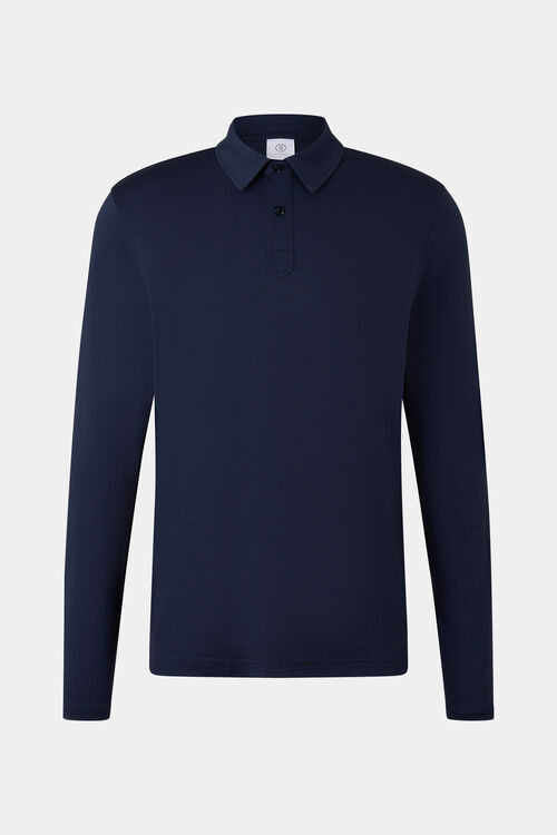 Polo long-sleeved top Lennon Navy blue