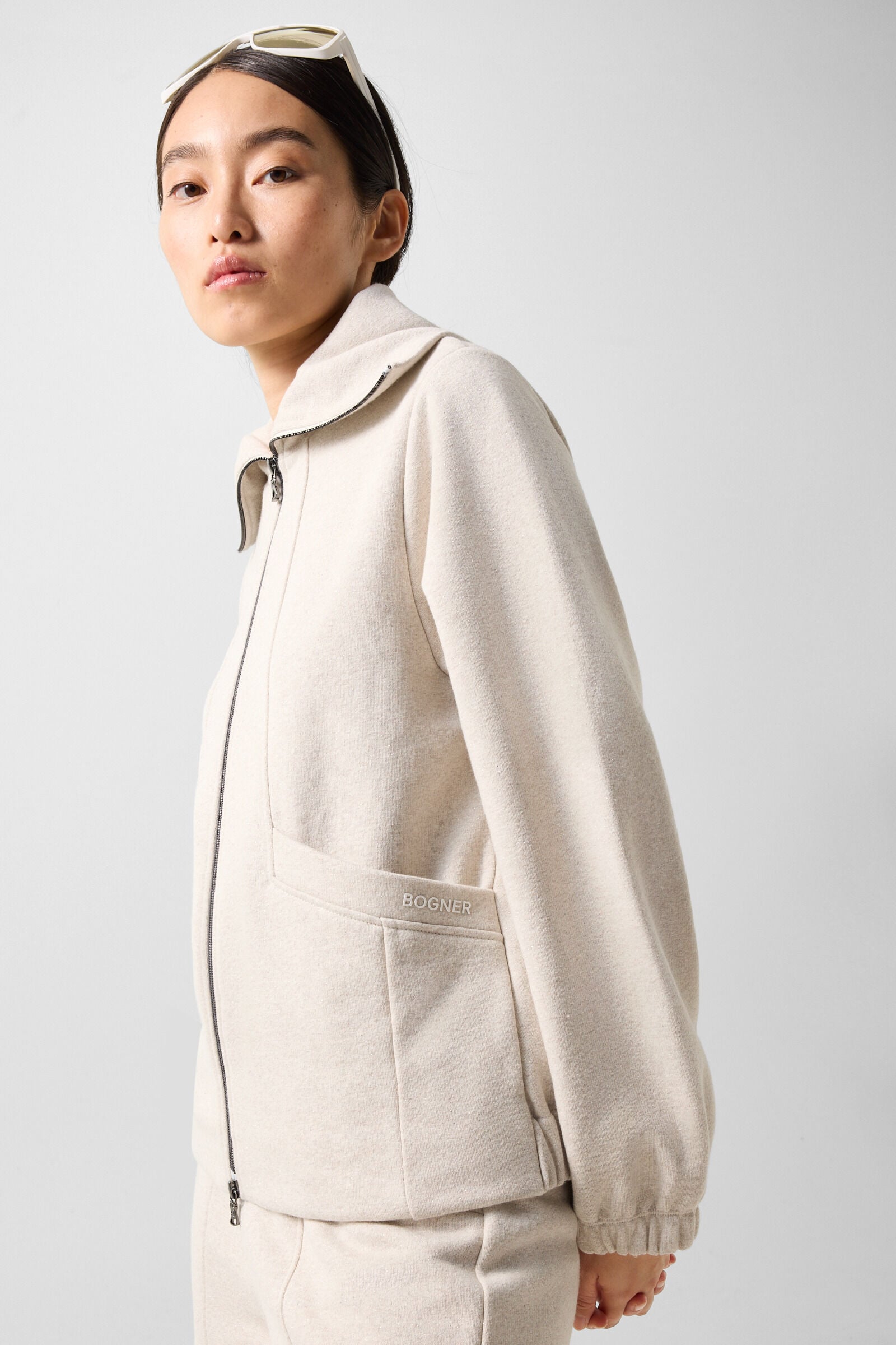 Tasha Jersey Jacket Off-White