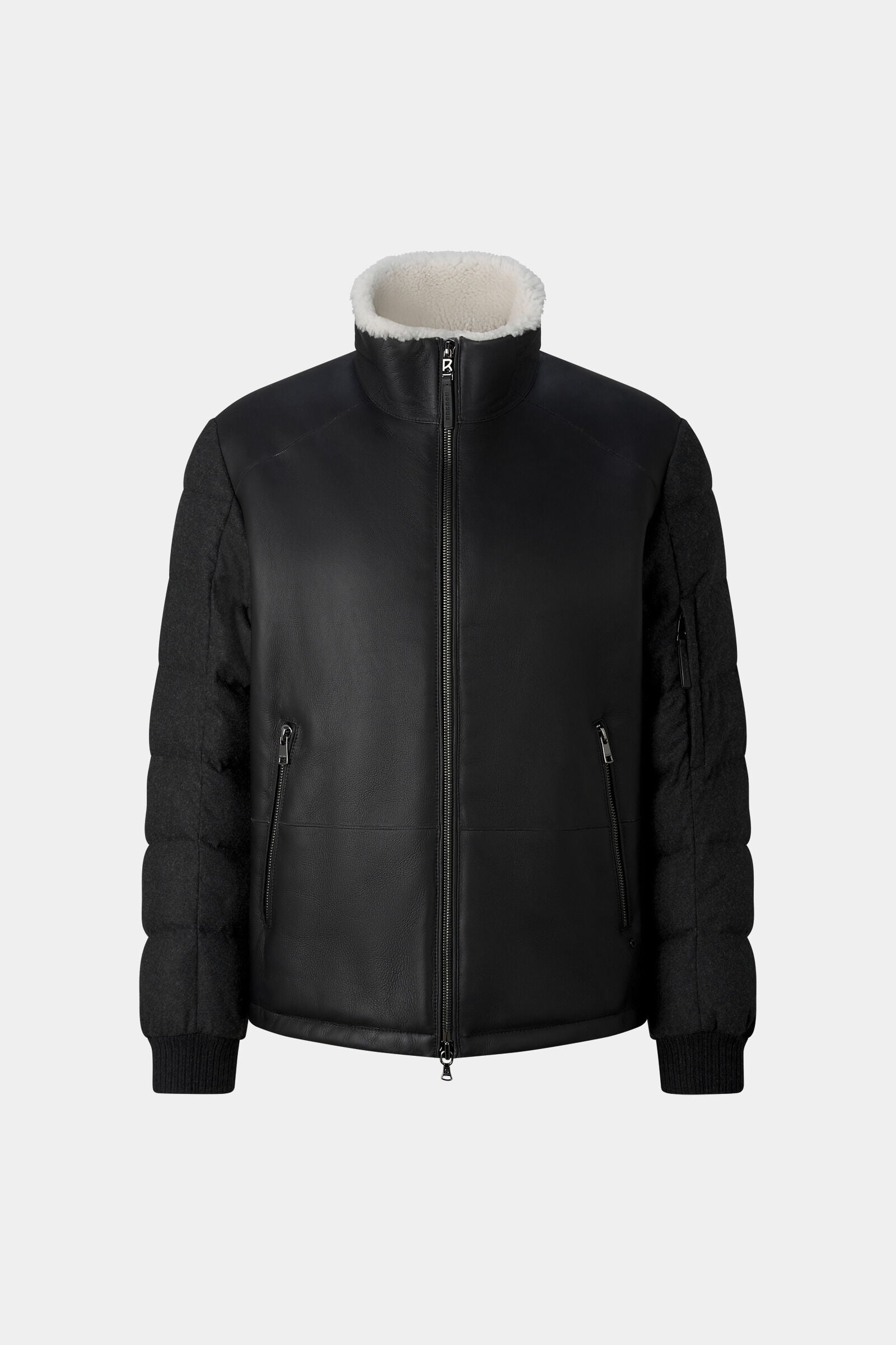 Aleco Quilted Leather Jacket Black