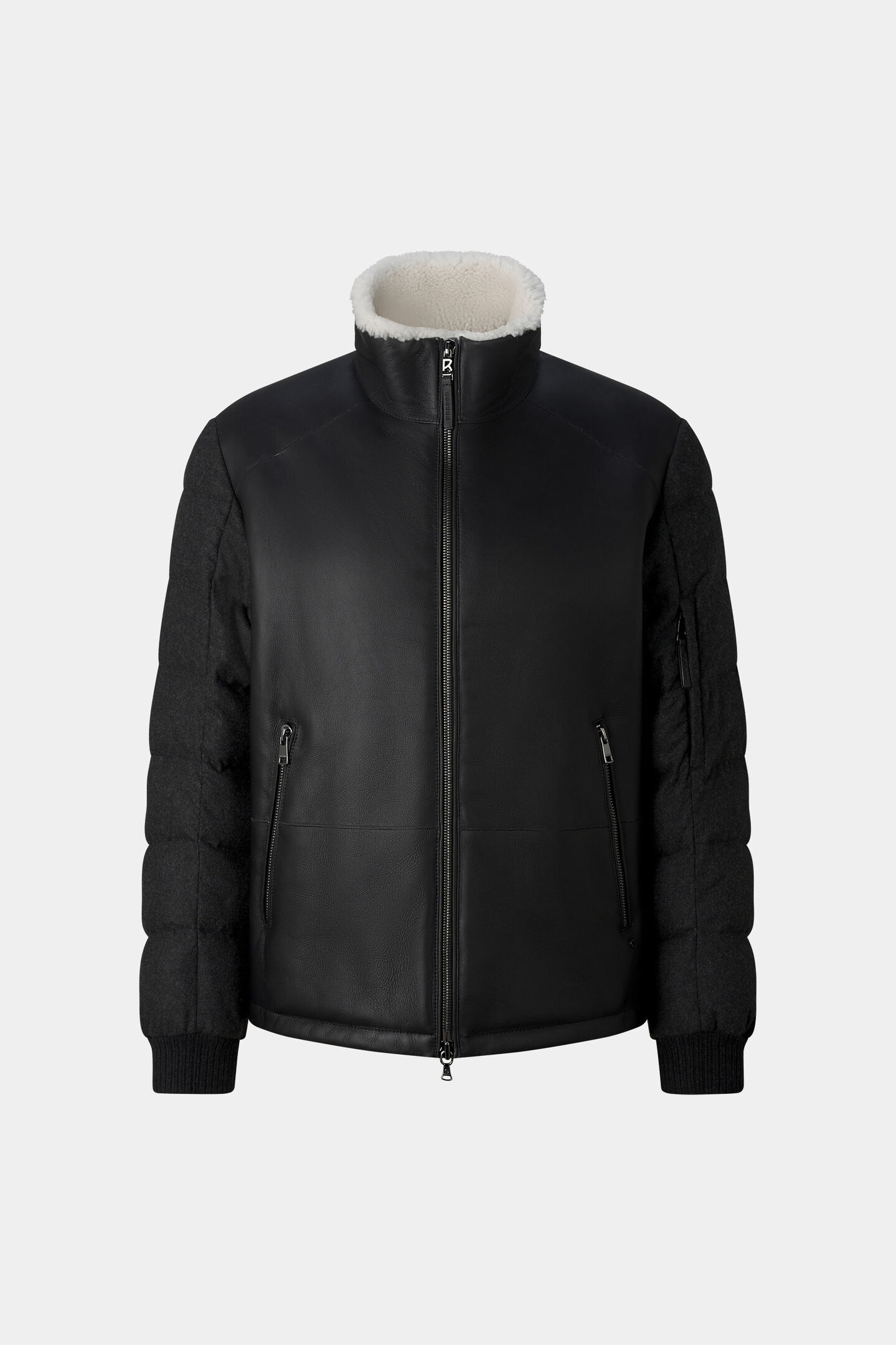 Aleco Quilted Leather Jacket Black