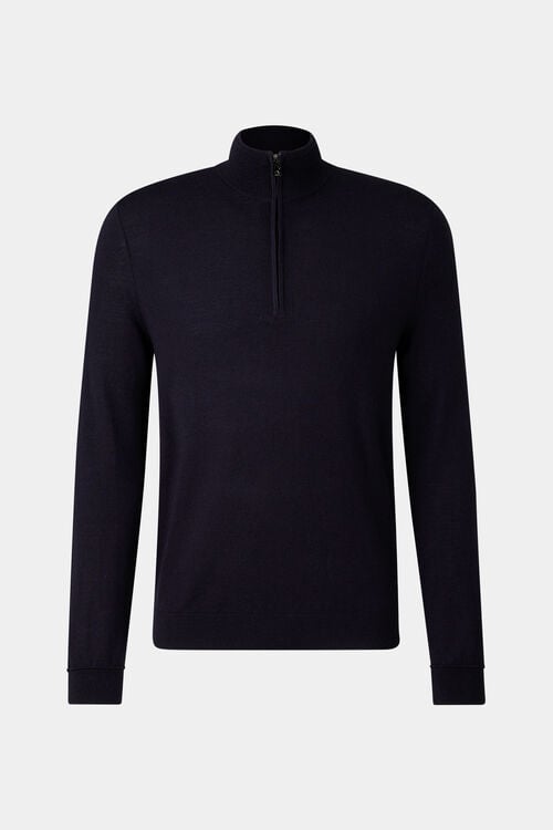 Schurwoll-Troyer Ouri Navy-Blau