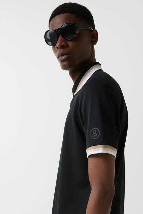 Funktions-Polo-Shirt Arik Schwarz