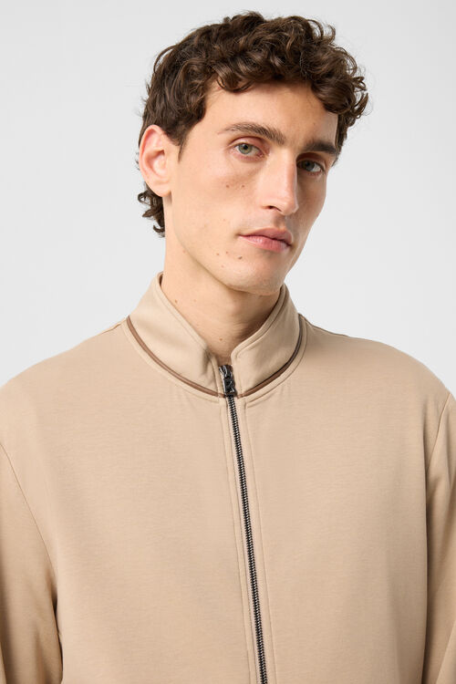Sweatjacke Spencer Beige