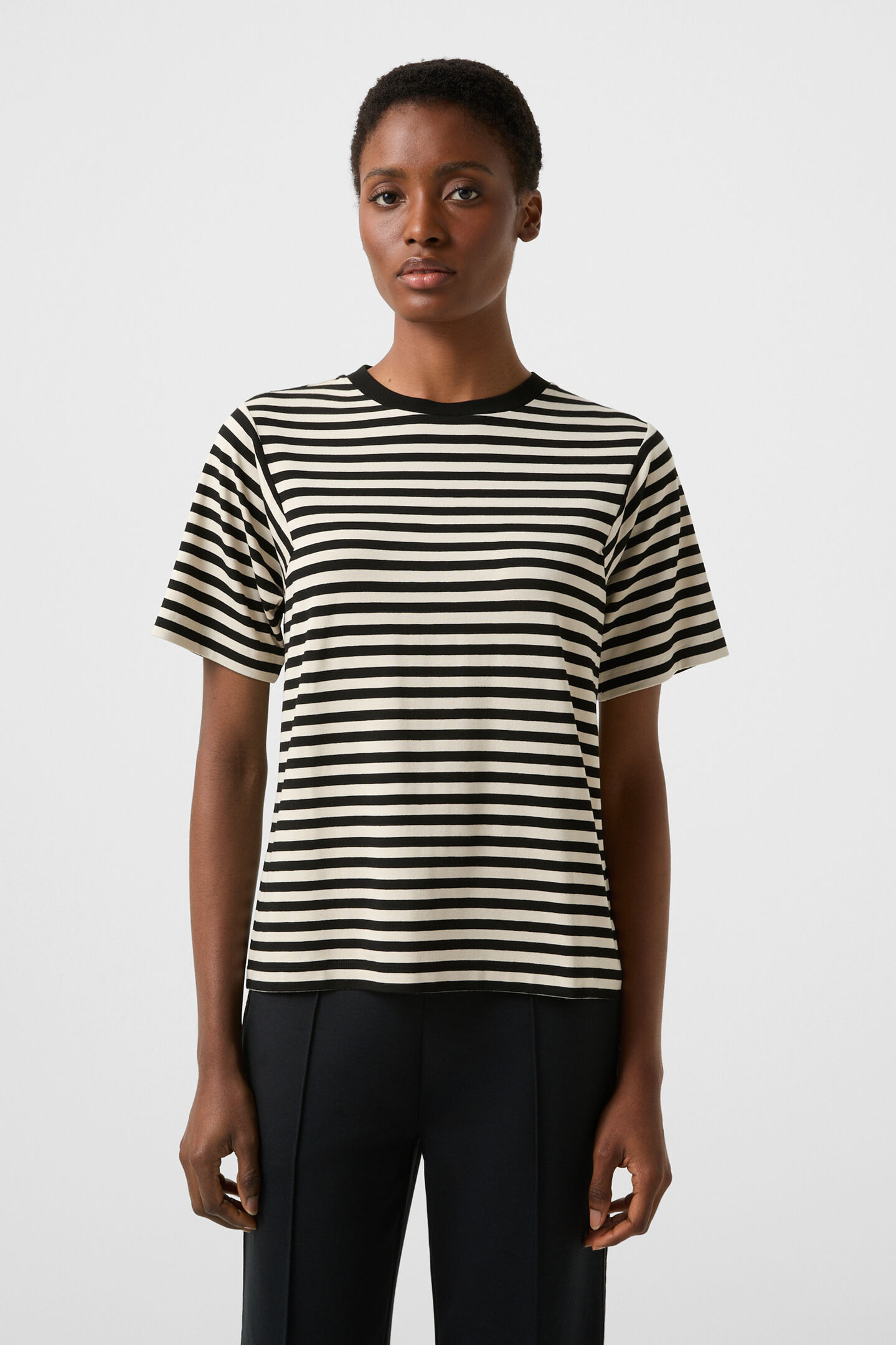 T-Shirt Raya Schwarz/Sand