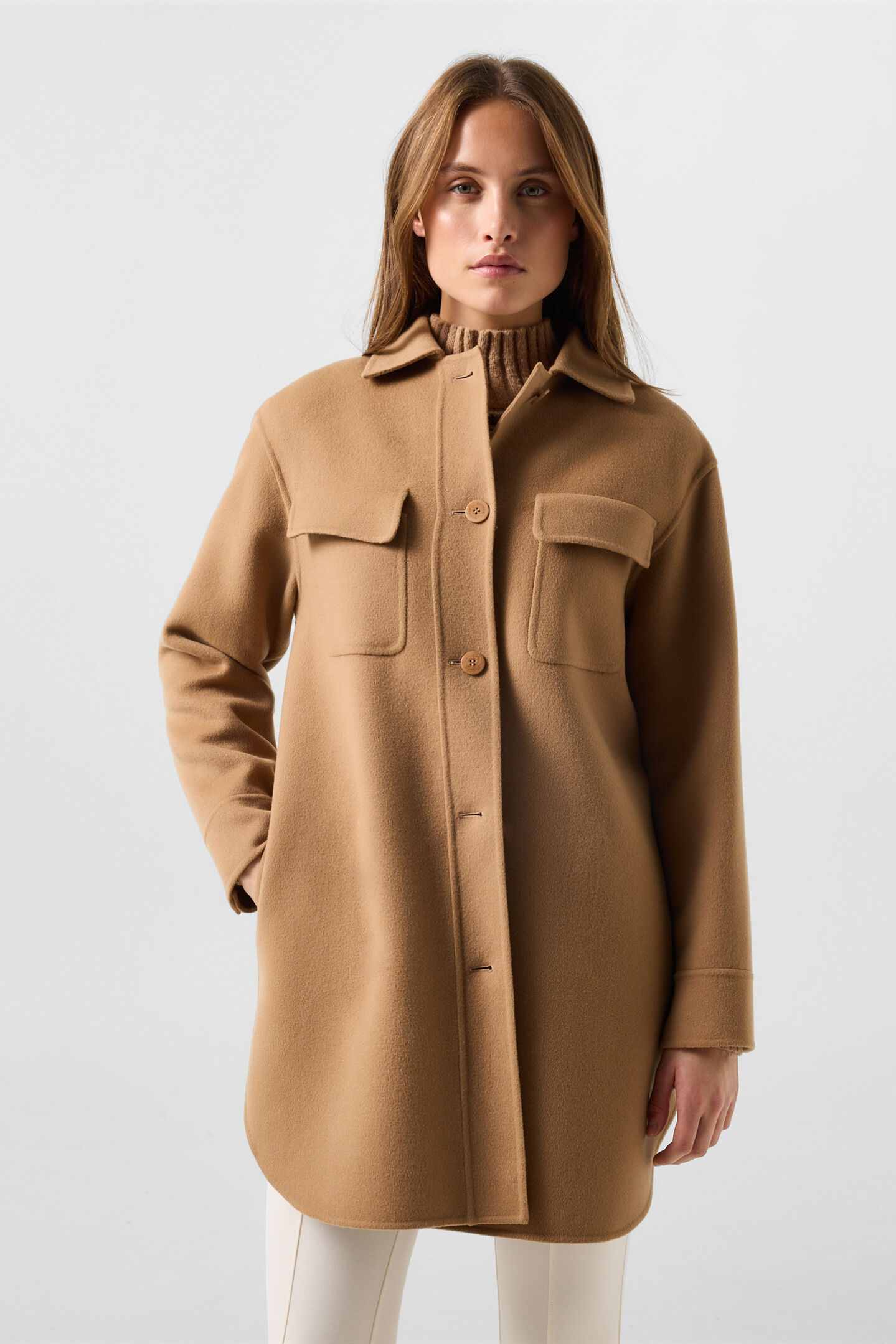 Tory double-faced Jacket Camel