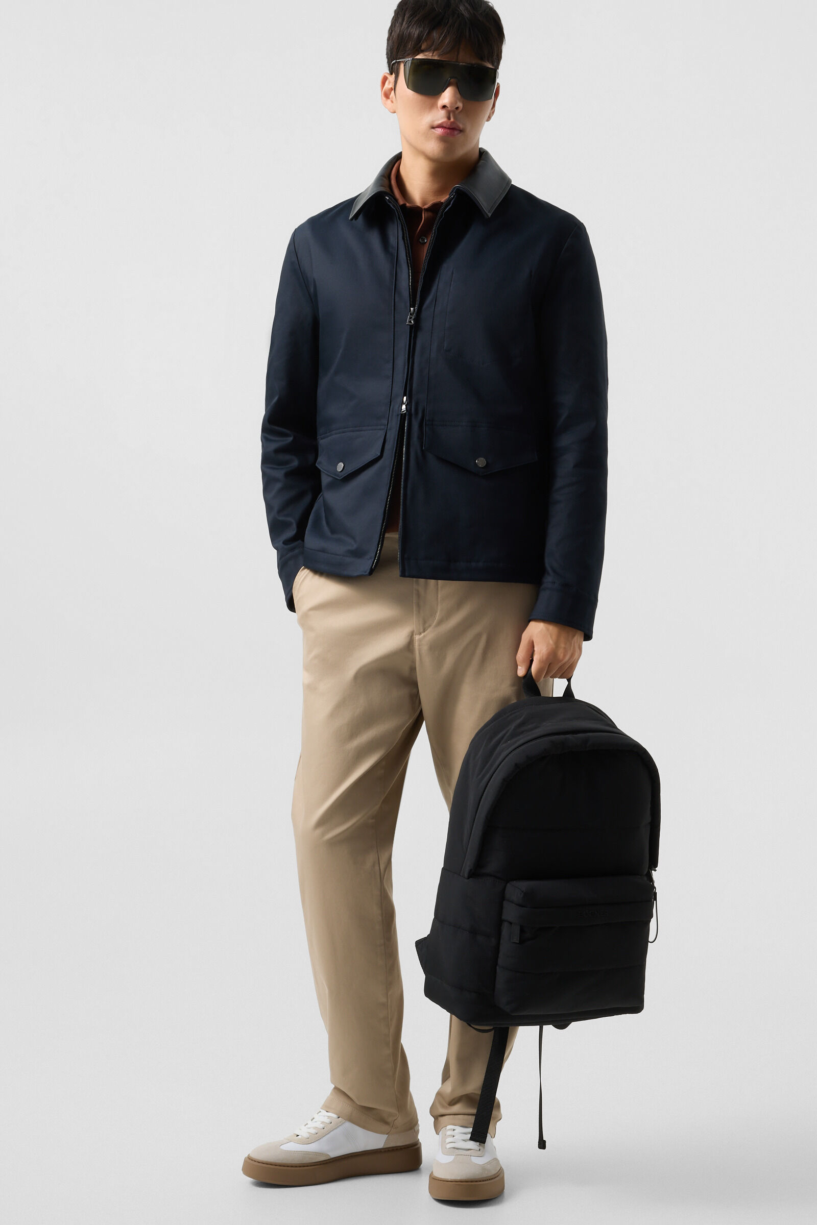 Twill jacket Mirco Navy blue