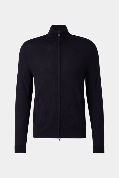 Strickjacke Oscar Navy-Blau