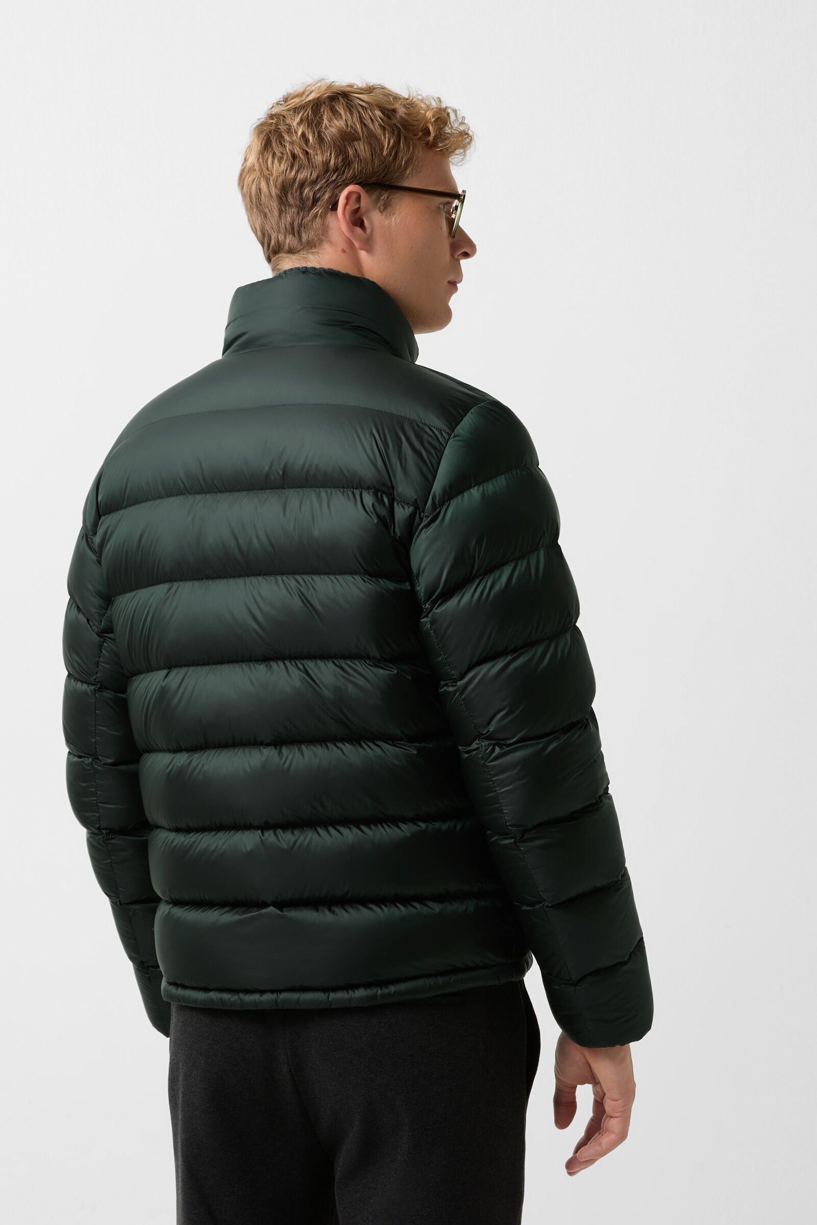Hugh down jacket Dark green