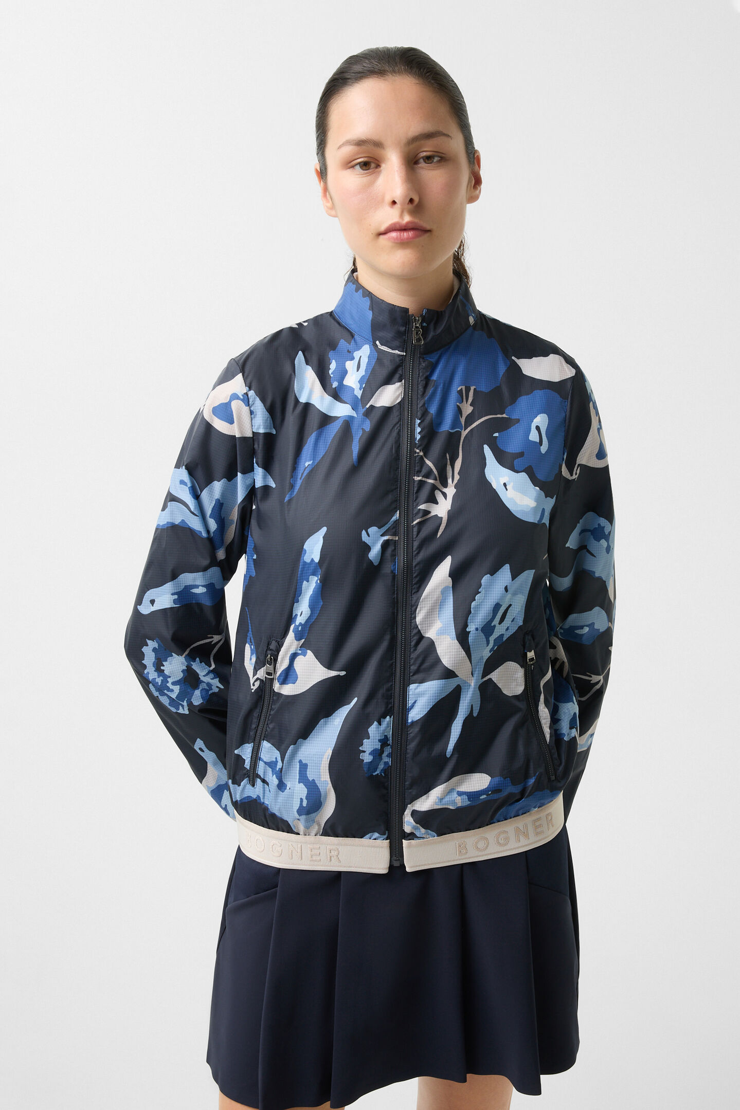 Windbreaker-Jacke Sofie Navy-Blau/Hellblau